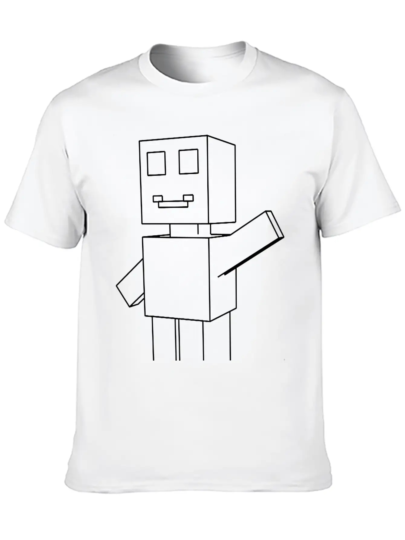 Roboman Hand Up Relaxed Everyday Tee – Lightweight And Durable Cotton