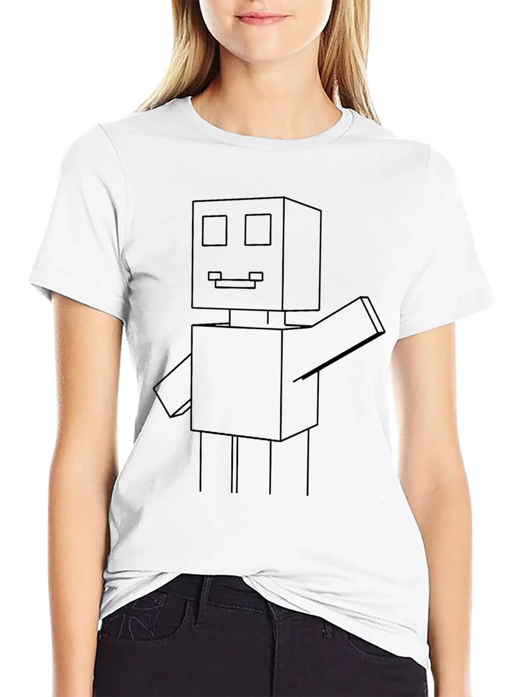 Roboman Hand Up Relaxed Everyday Tee – Lightweight And Durable Cotton
