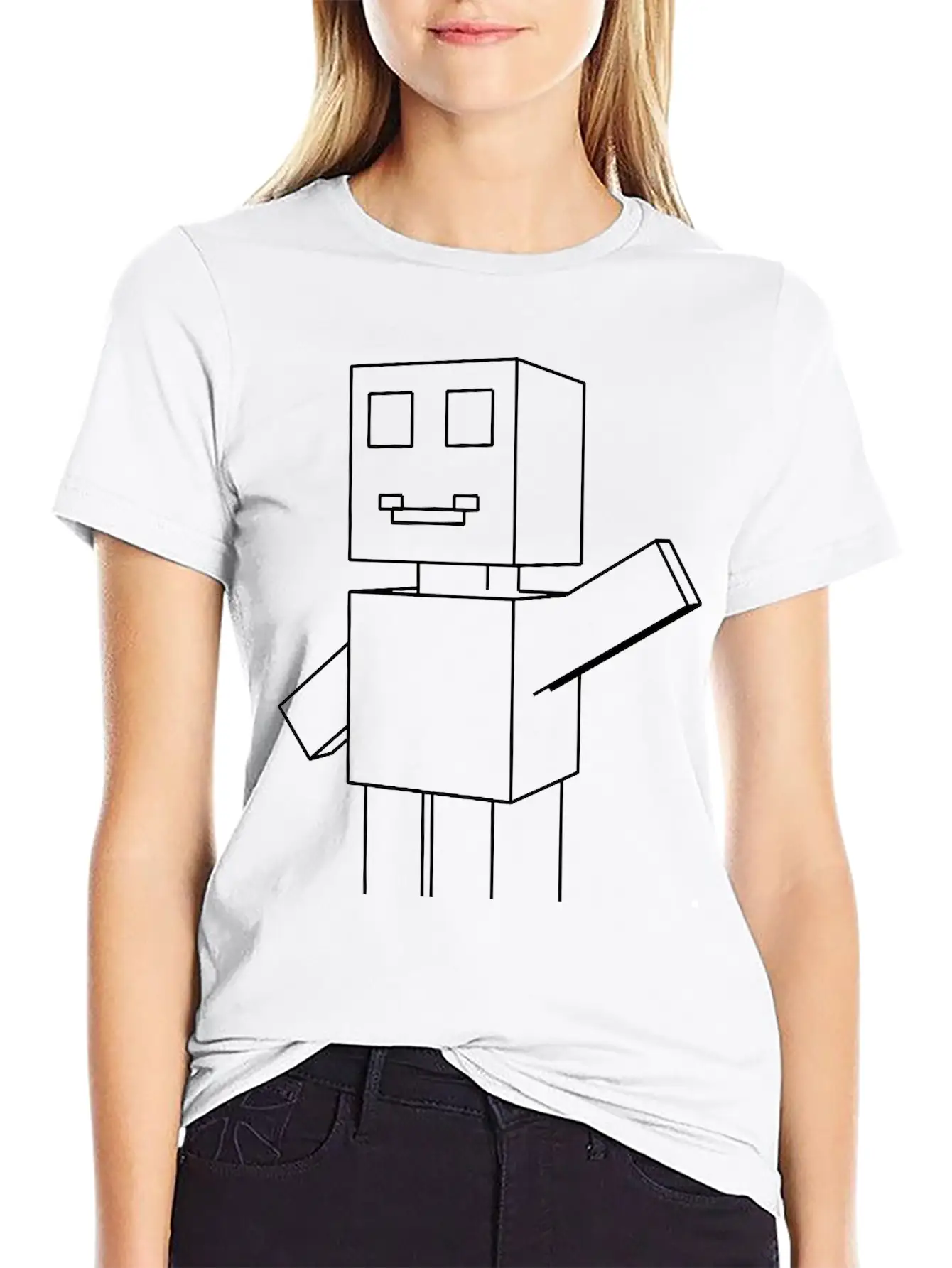 Roboman Hand Up Relaxed Everyday Tee – Lightweight And Durable Cotton