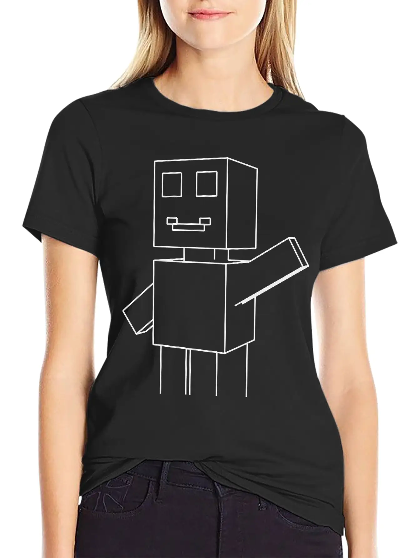 Roboman Hand Up Relaxed Everyday Tee – Lightweight And Durable Cotton