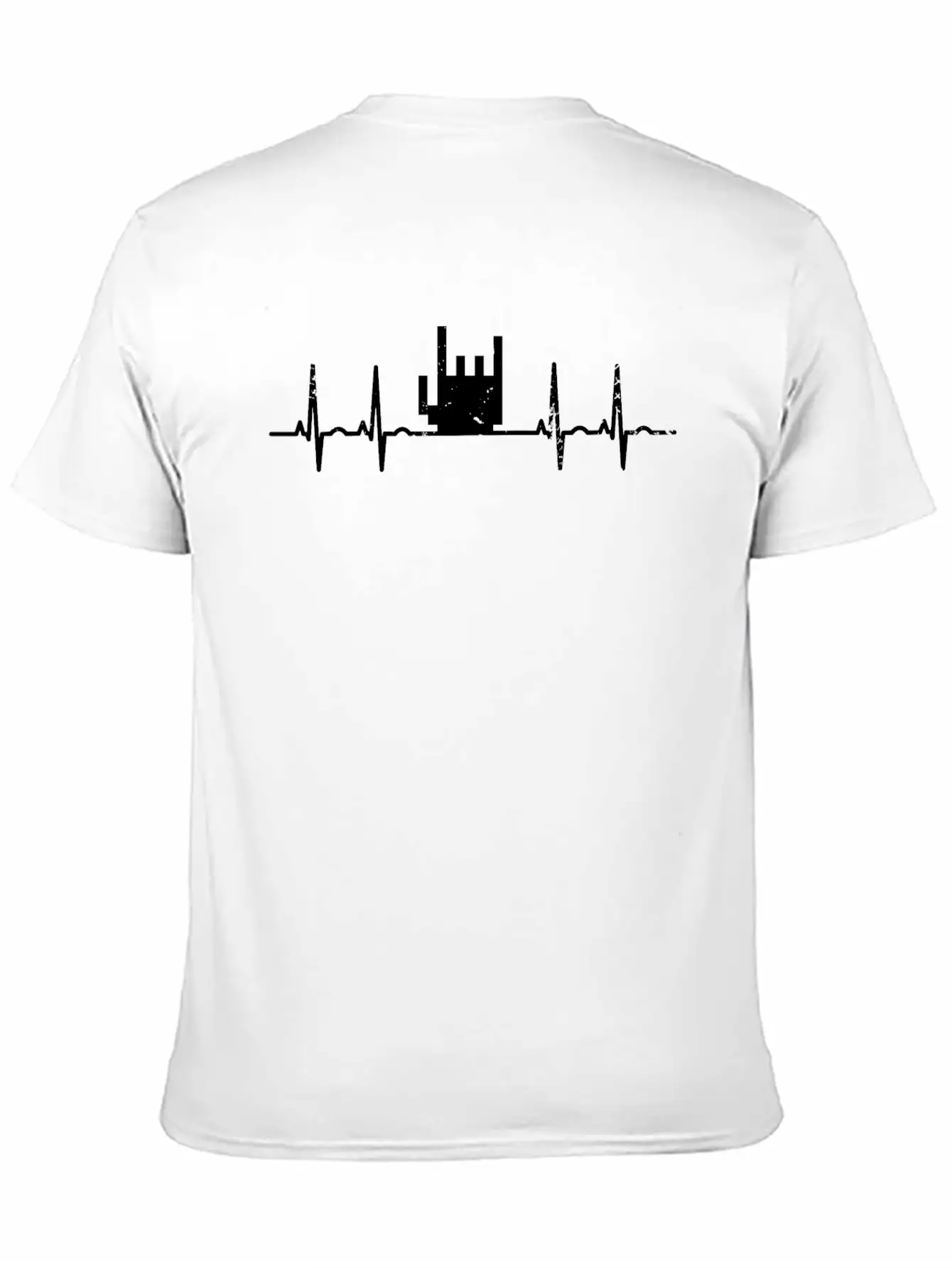 Rock And Roll Heartbeat Timeless Short Sleeve Tee – Comfy And Minimalist Design