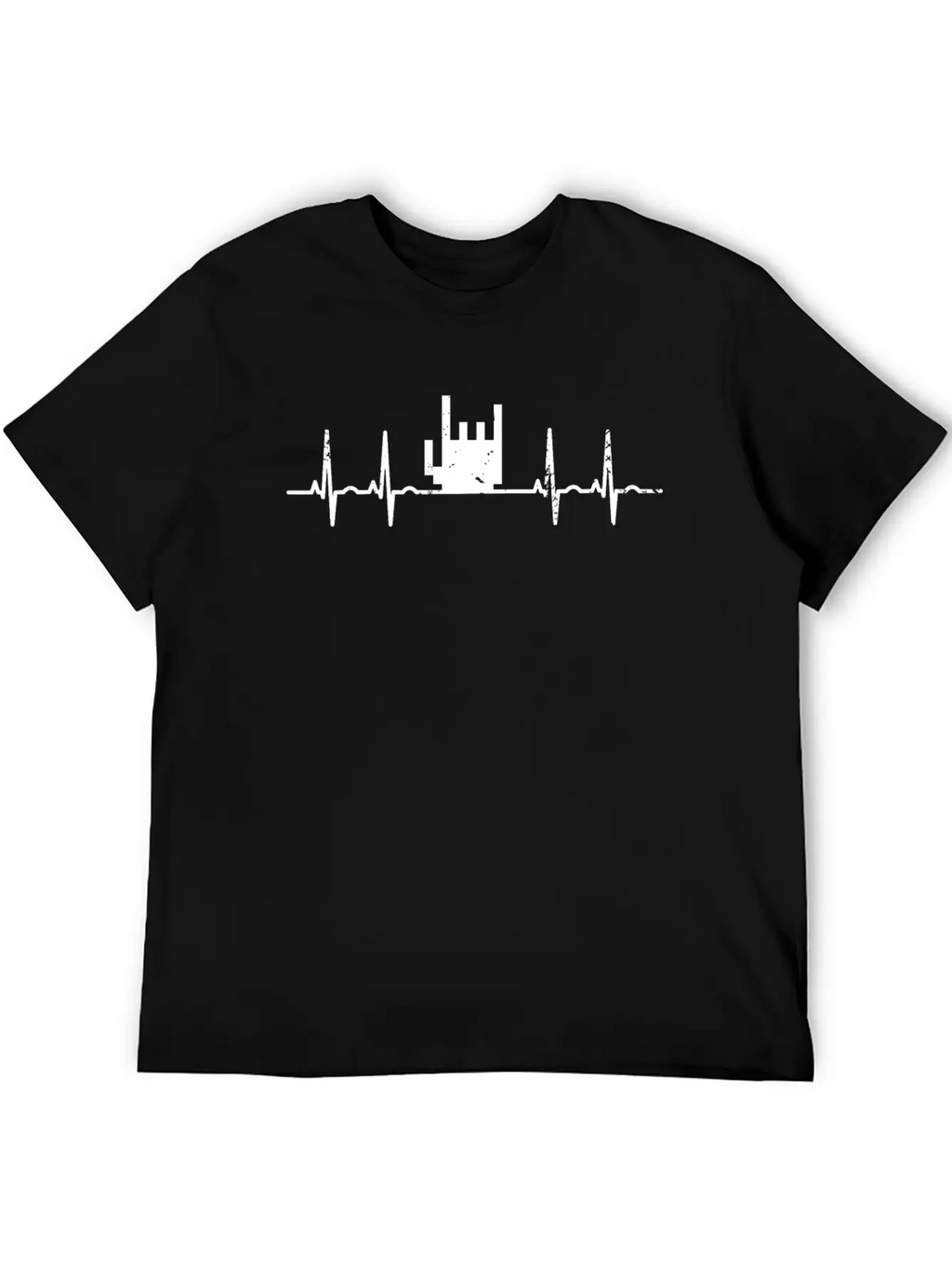 Rock And Roll Heartbeat Timeless Short Sleeve Tee – Comfy And Minimalist Design