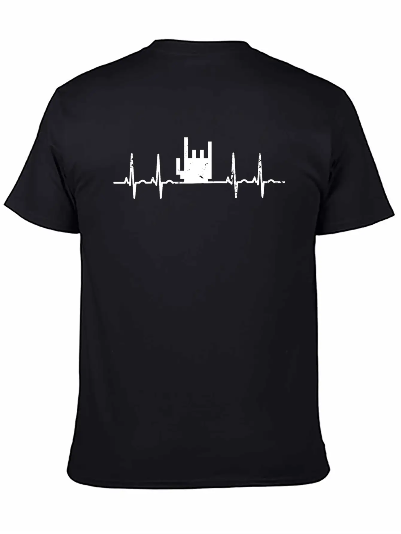 Rock And Roll Heartbeat Timeless Short Sleeve Tee – Comfy And Minimalist Design