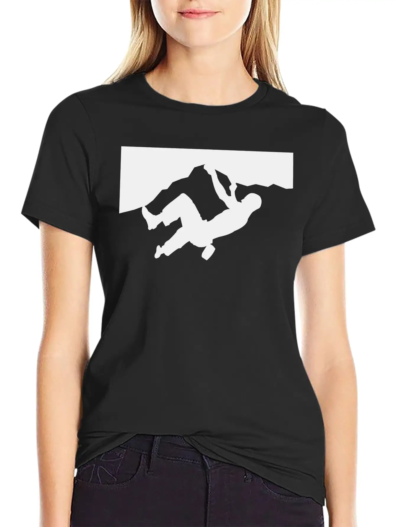 Rock Climbing Silhoeutte Timeless Short Sleeve Tee – Comfy And Minimalist Design