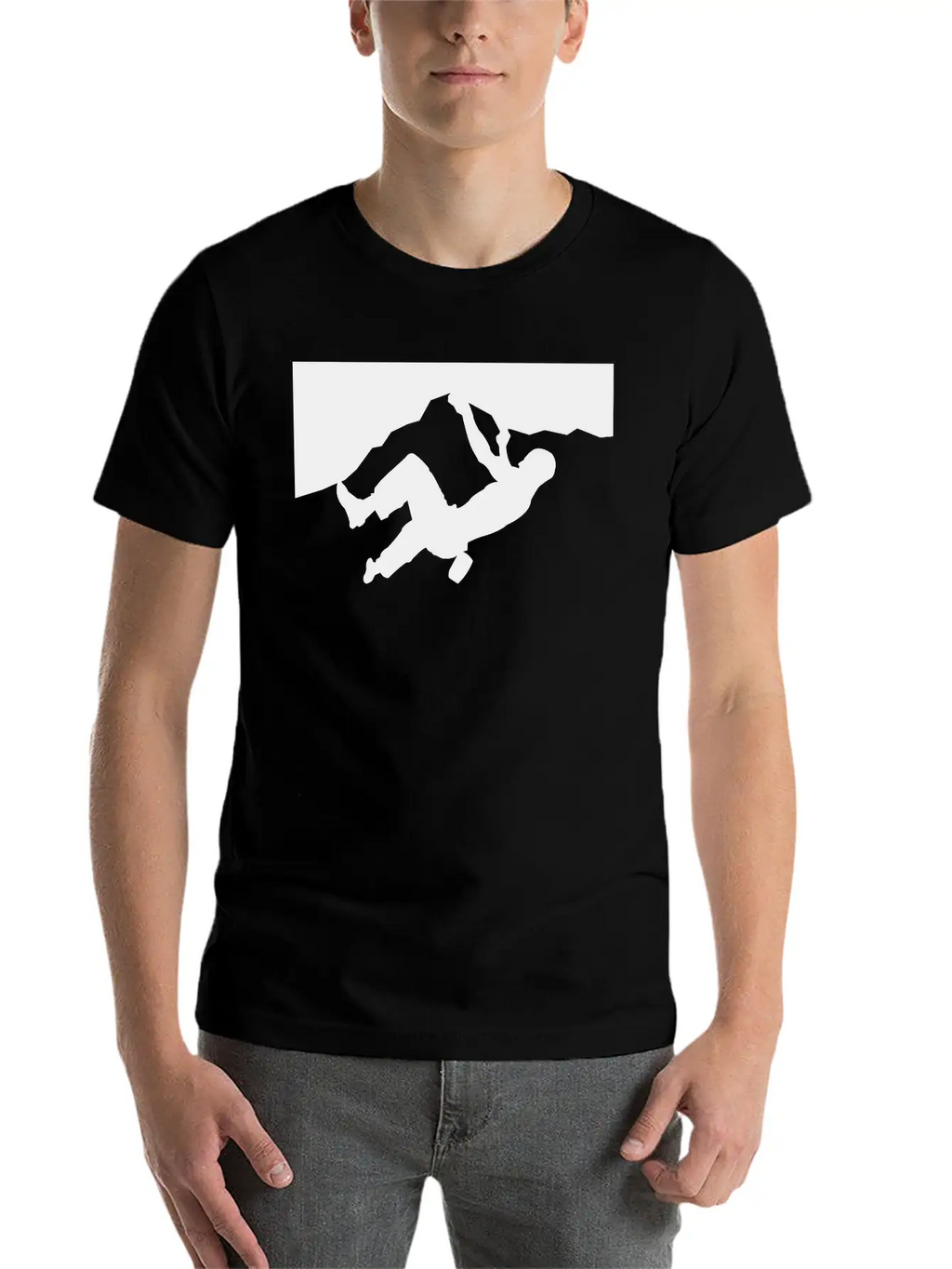 Rock Climbing Silhoeutte Timeless Short Sleeve Tee – Comfy And Minimalist Design