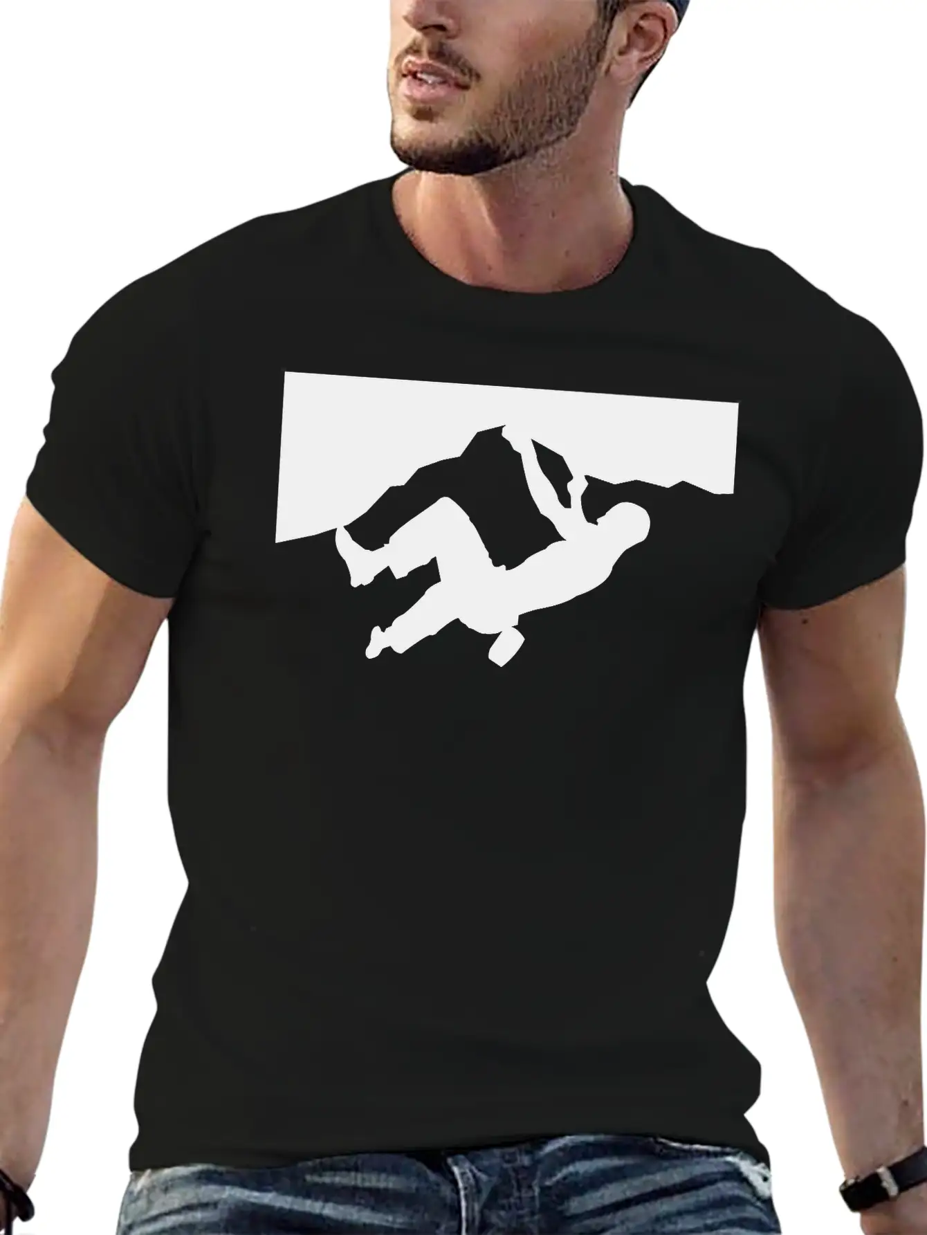 Rock Climbing Silhoeutte Timeless Short Sleeve Tee – Comfy And Minimalist Design