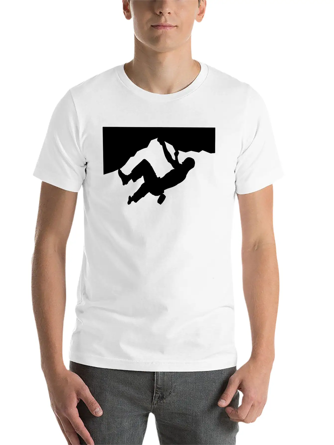Rock Climbing Silhoeutte Timeless Short Sleeve Tee – Comfy And Minimalist Design