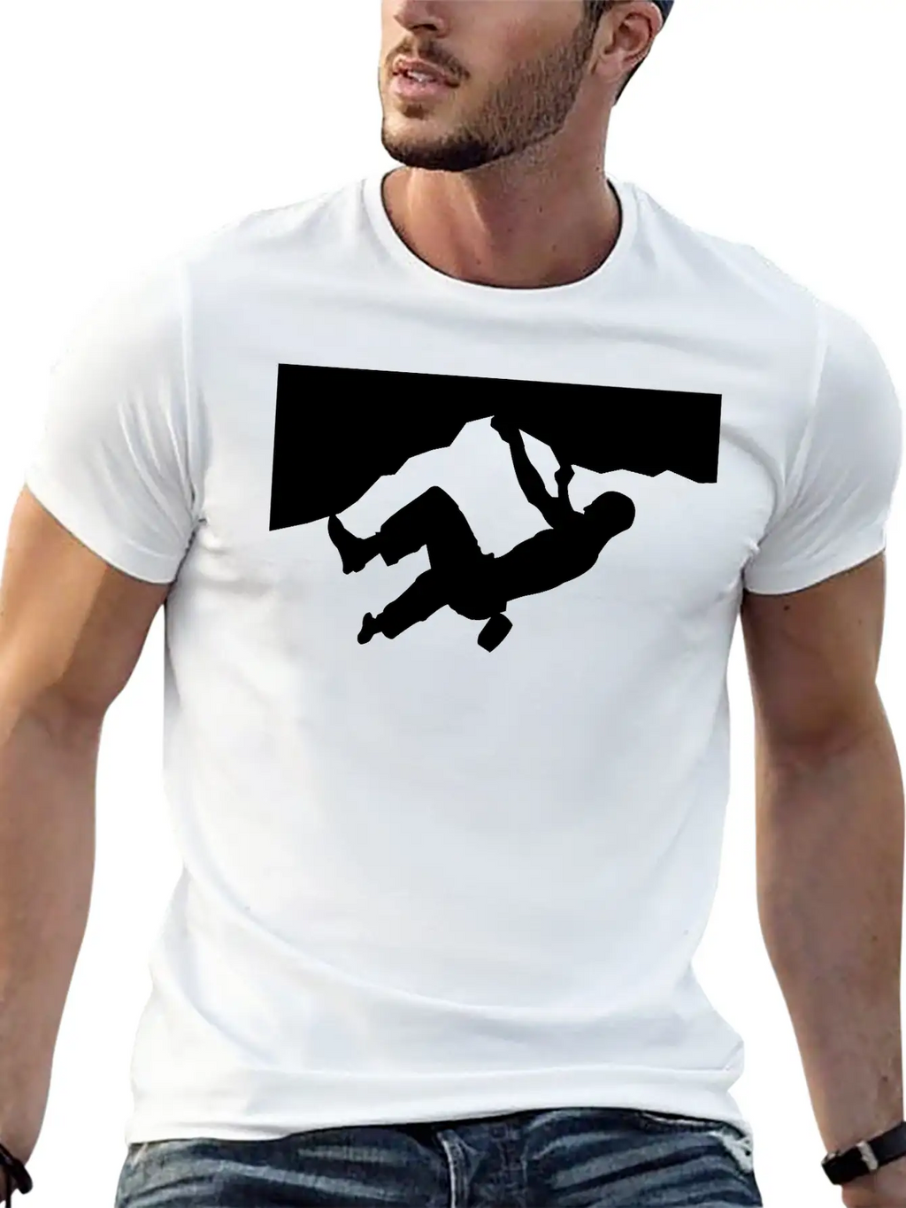 Rock Climbing Silhoeutte Timeless Short Sleeve Tee – Comfy And Minimalist Design