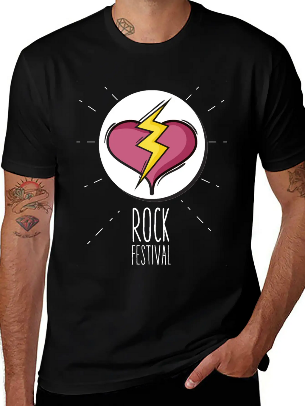 Rock Festival Basic Graphic T-Shirt – Daily Comfort In Soft Cotton