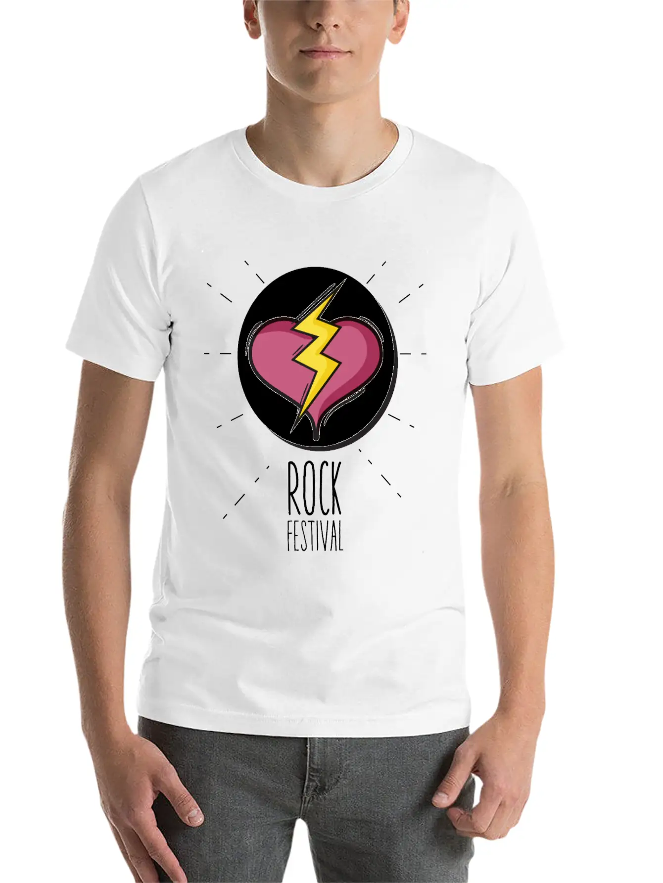 Rock Festival Basic Graphic T-Shirt – Daily Comfort In Soft Cotton