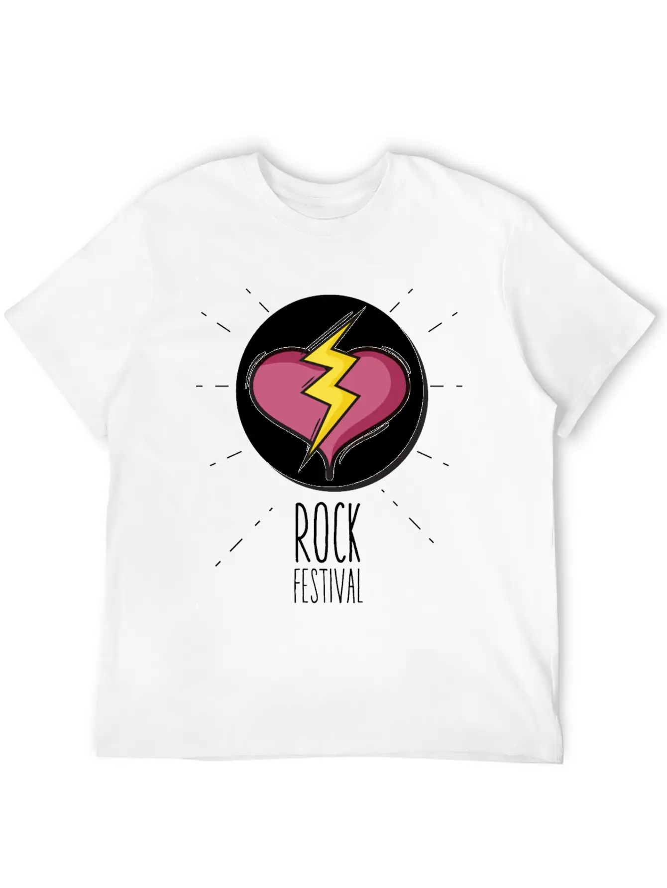 Rock Festival Basic Graphic T-Shirt – Daily Comfort In Soft Cotton