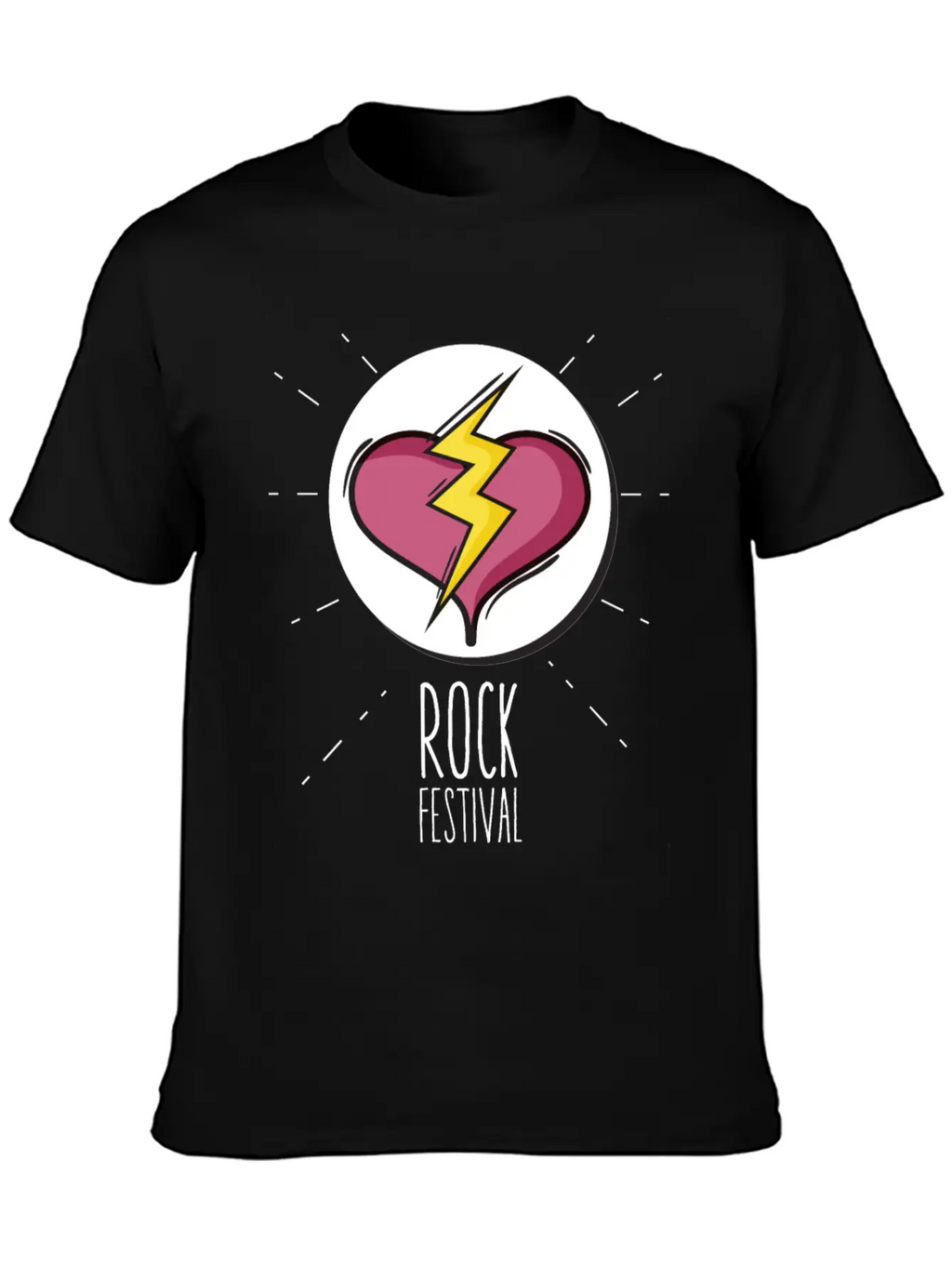 Rock Festival Basic Graphic T-Shirt – Daily Comfort In Soft Cotton