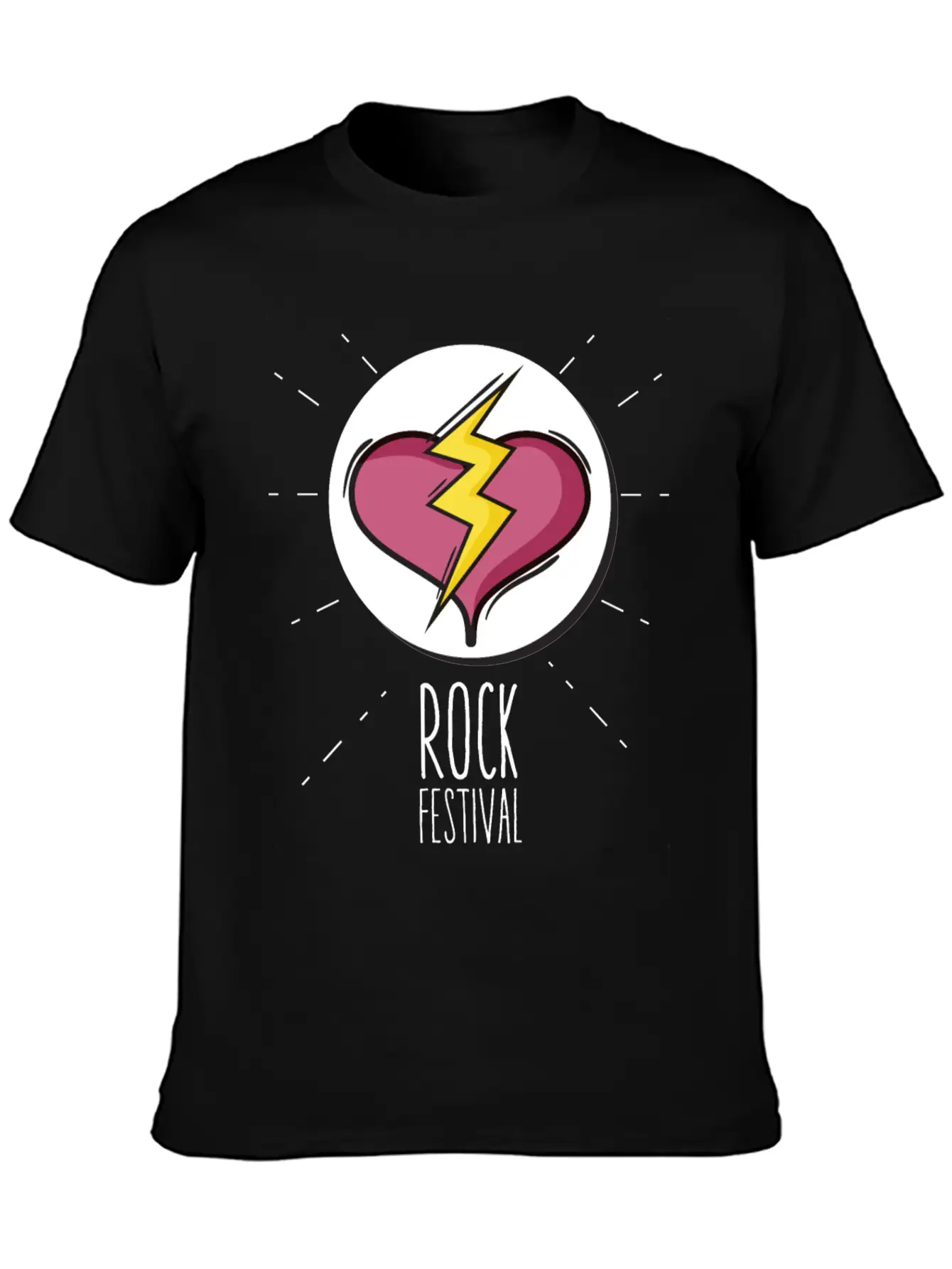 Rock Festival Basic Graphic T-Shirt – Daily Comfort In Soft Cotton