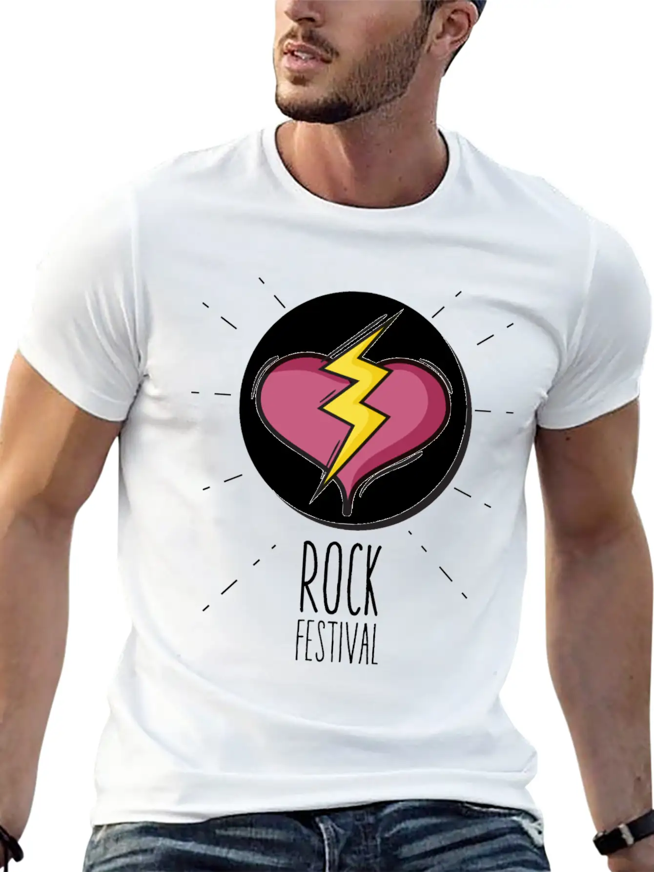 Rock Festival Basic Graphic T-Shirt – Daily Comfort In Soft Cotton