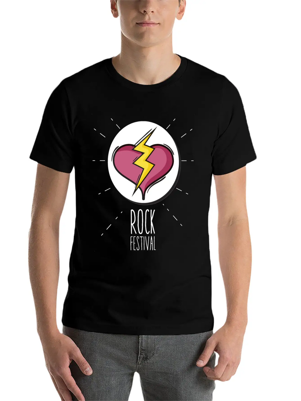 Rock Festival Basic Graphic T-Shirt – Daily Comfort In Soft Cotton