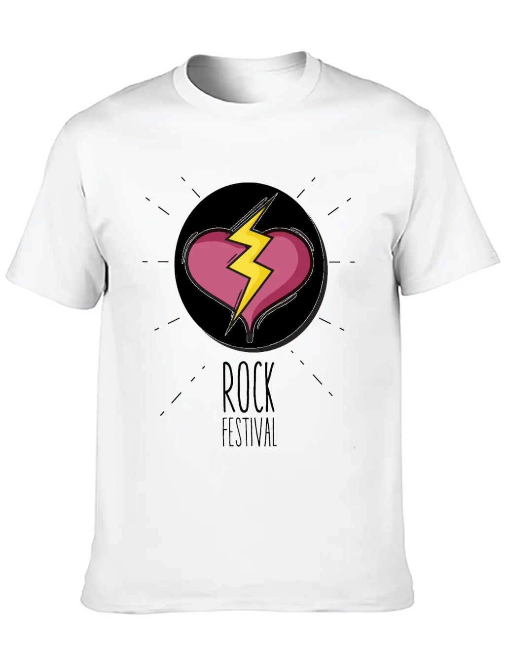 Rock Festival Basic Graphic T-Shirt – Daily Comfort In Soft Cotton