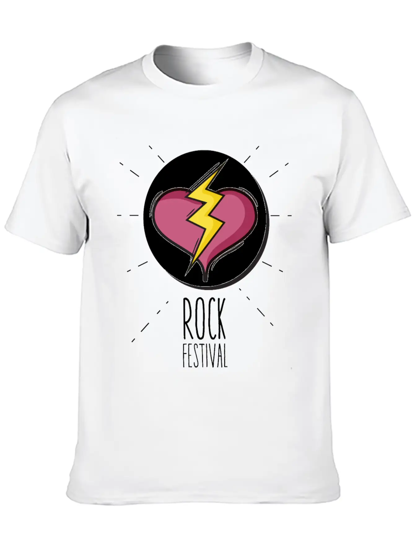 Rock Festival Basic Graphic T-Shirt – Daily Comfort In Soft Cotton