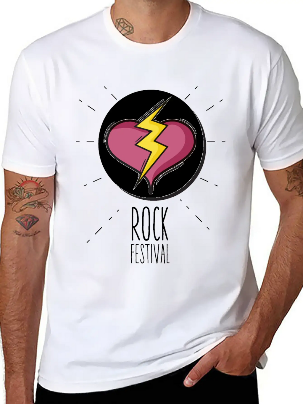 Rock Festival Basic Graphic T-Shirt – Daily Comfort In Soft Cotton