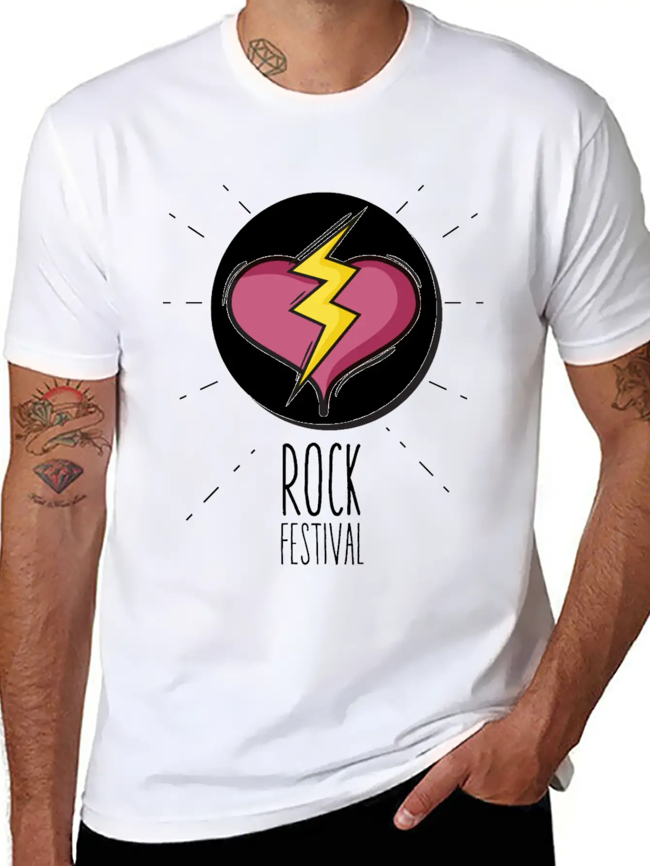 Rock Festival Basic Graphic T-Shirt – Daily Comfort In Soft Cotton