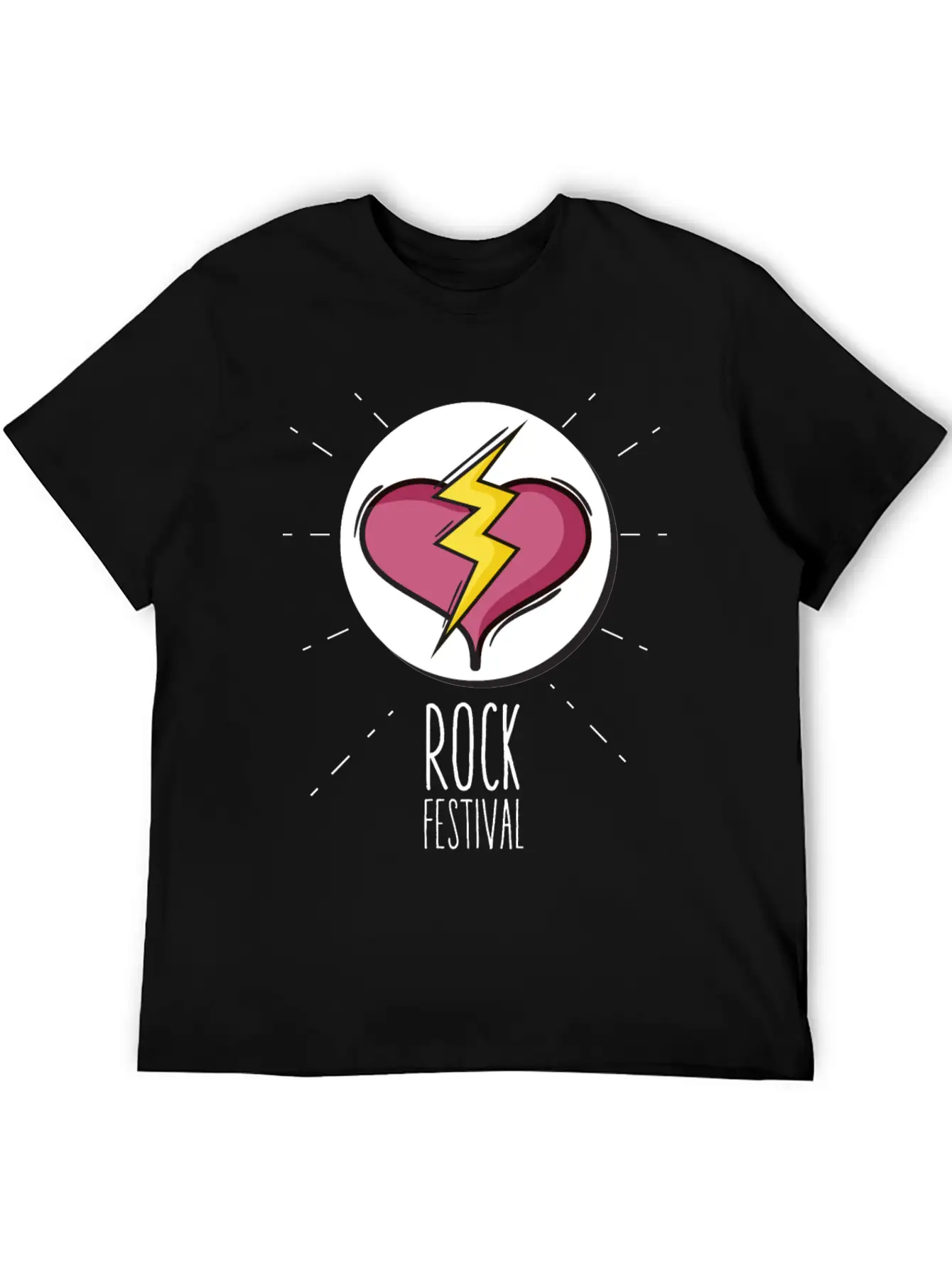 Rock Festival Basic Graphic T-Shirt – Daily Comfort In Soft Cotton