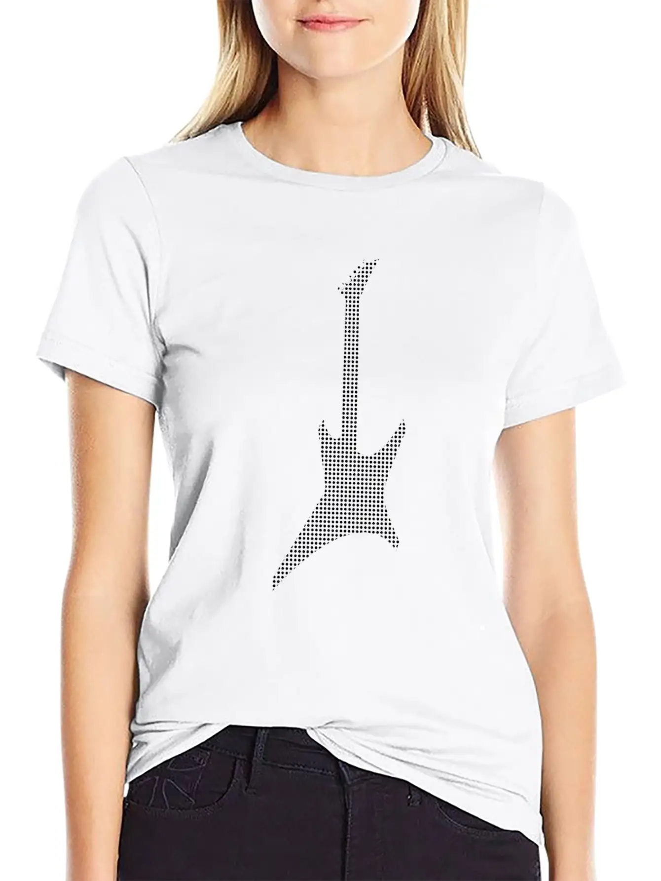Rock Guitar Unisex Casual T-Shirt – Clean Design For Daily Comfort