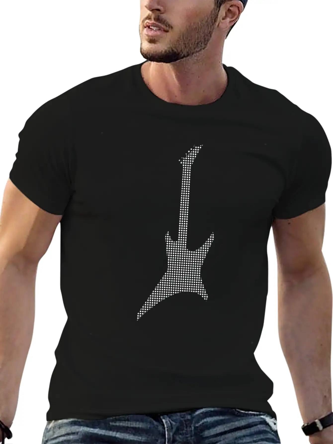 Rock Guitar Unisex Casual T-Shirt – Clean Design For Daily Comfort