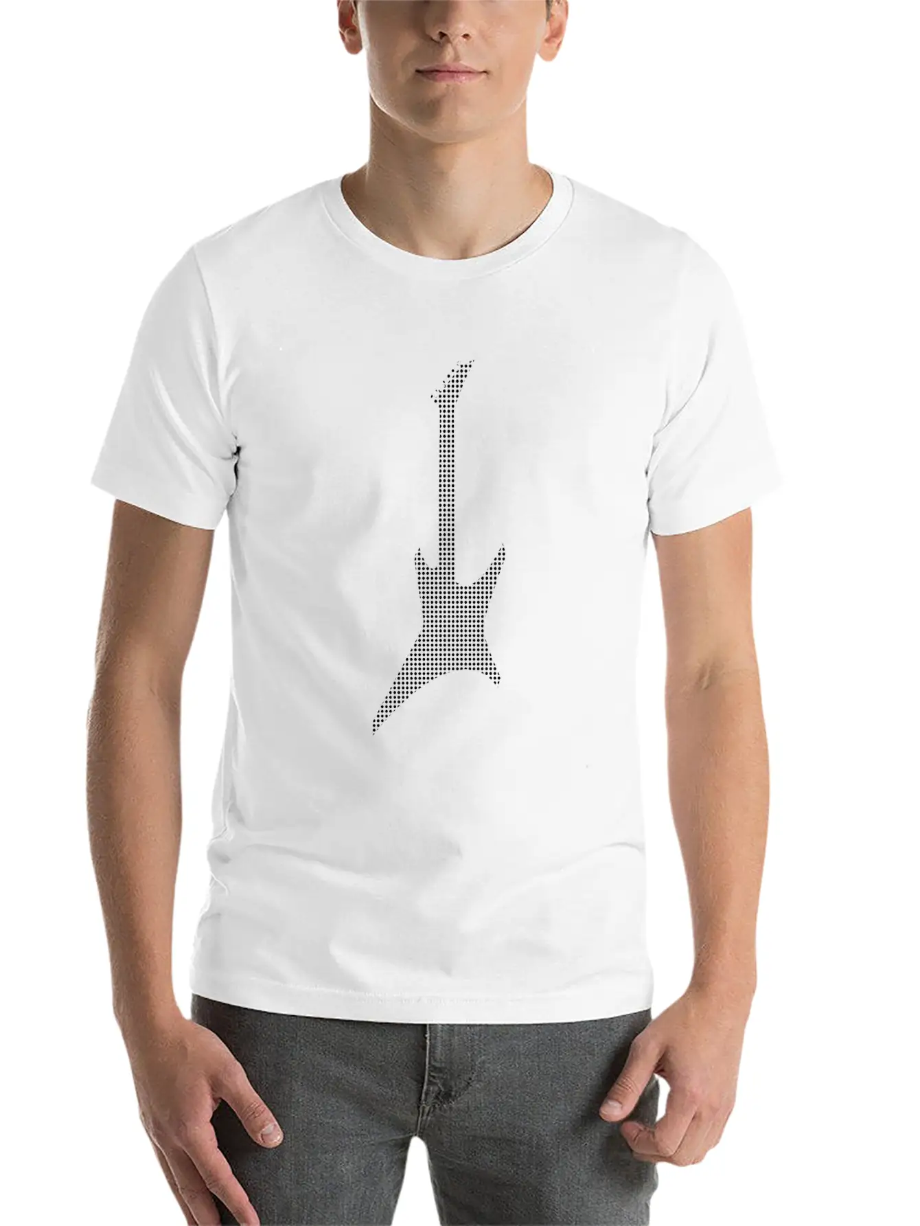 Rock Guitar Unisex Casual T-Shirt – Clean Design For Daily Comfort