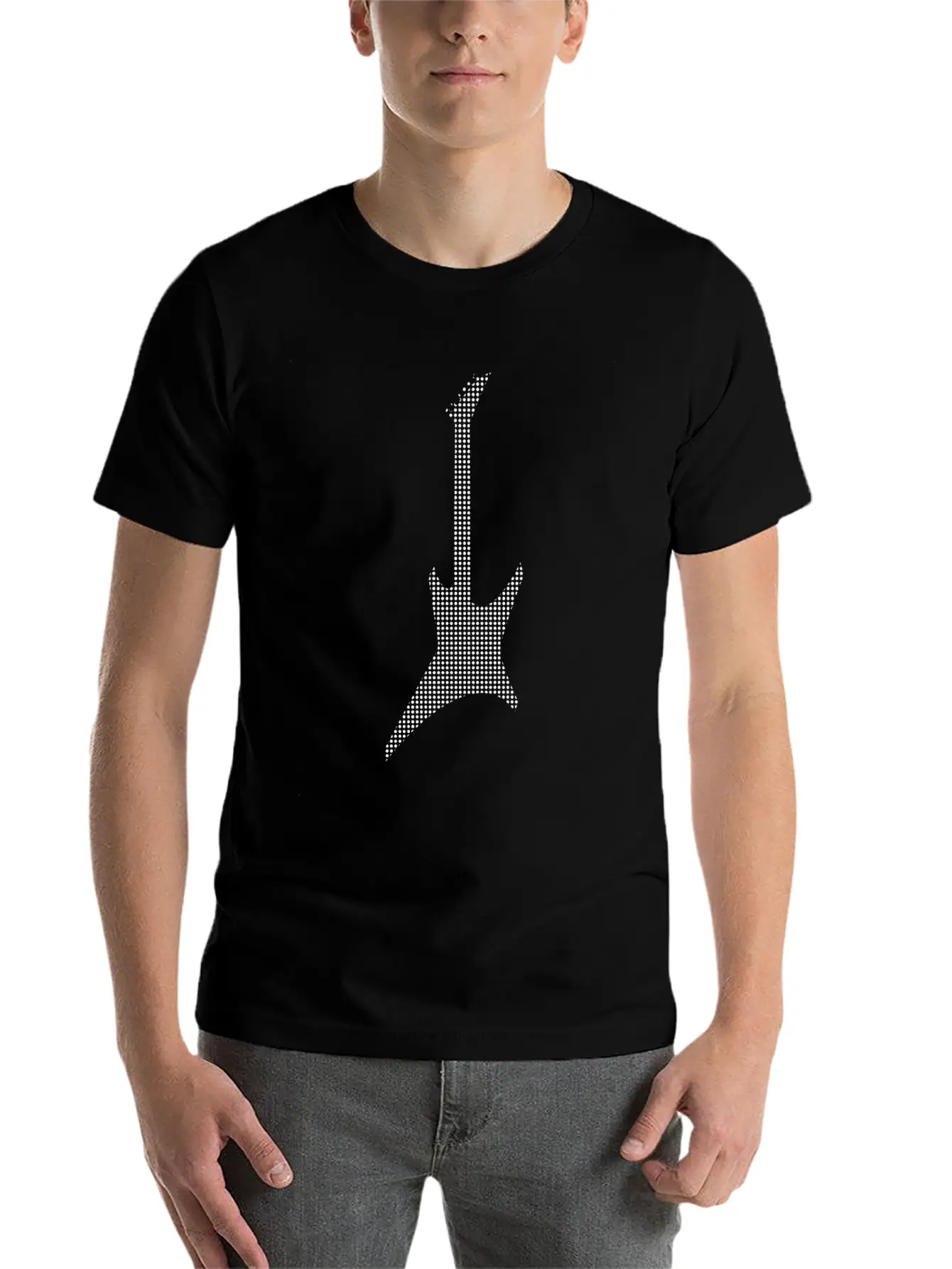 Rock Guitar Unisex Casual T-Shirt – Clean Design For Daily Comfort