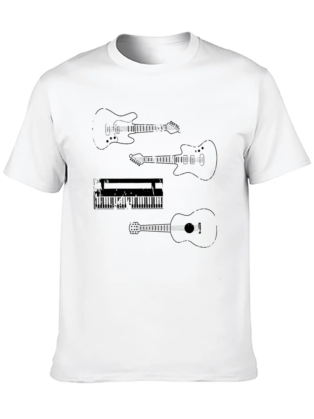 Rock Music Basic Graphic T-Shirt – Daily Comfort In Soft Cotton