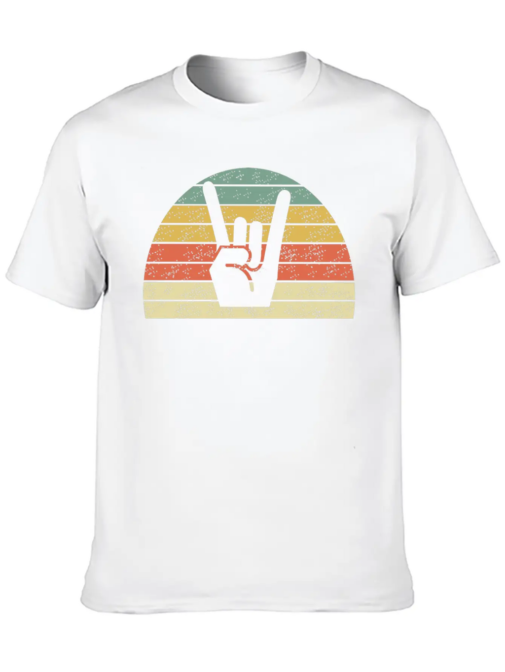Rock Music Hand Breathable Soft Cotton T-Shirt – Timeless Casual Look