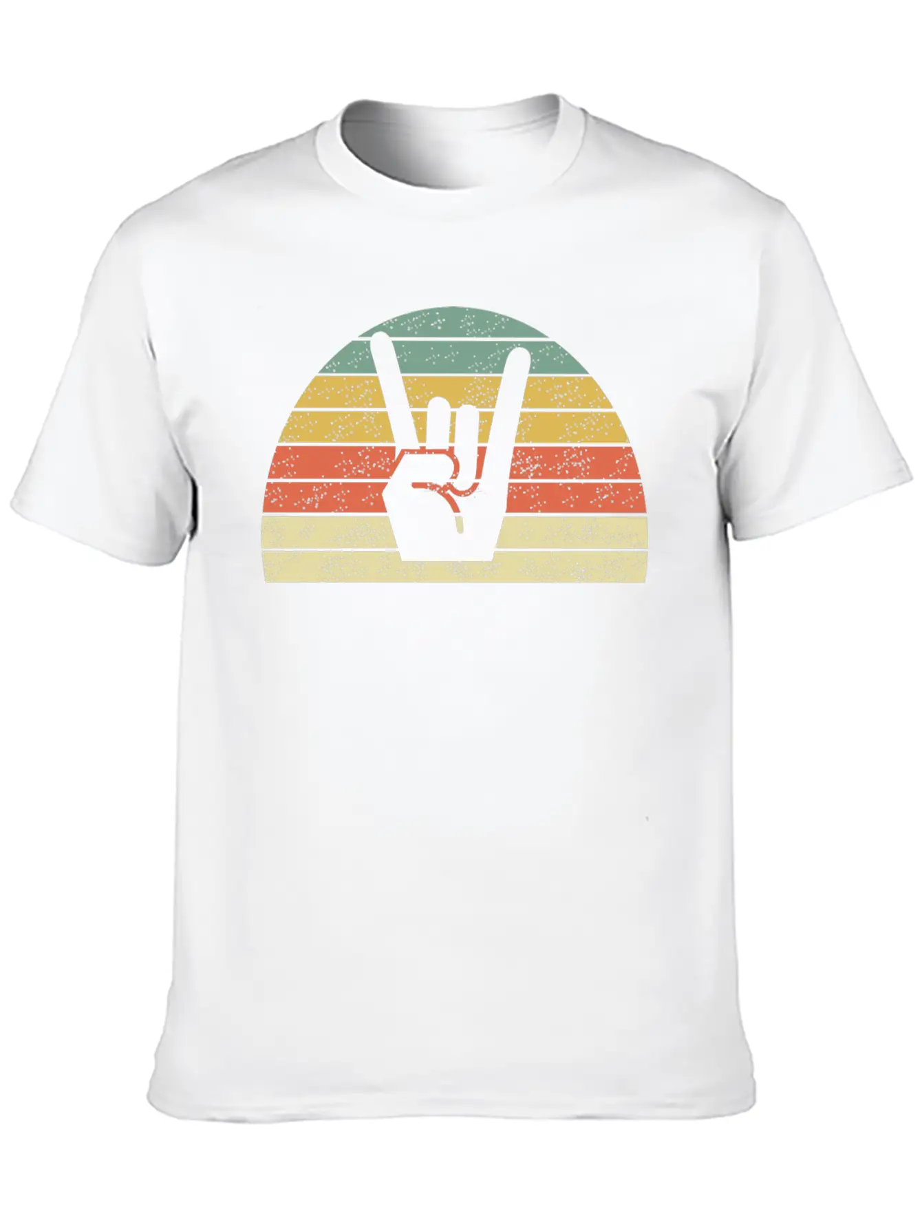 Rock Music Hand Breathable Soft Cotton T-Shirt – Timeless Casual Look