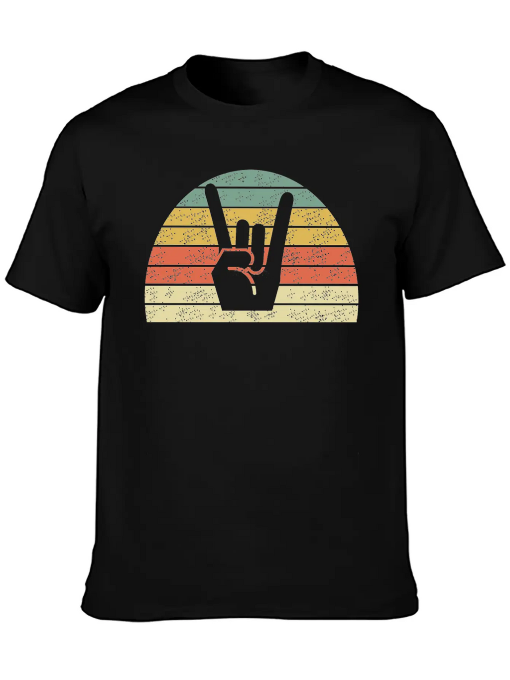 Rock Music Hand Breathable Soft Cotton T-Shirt – Timeless Casual Look