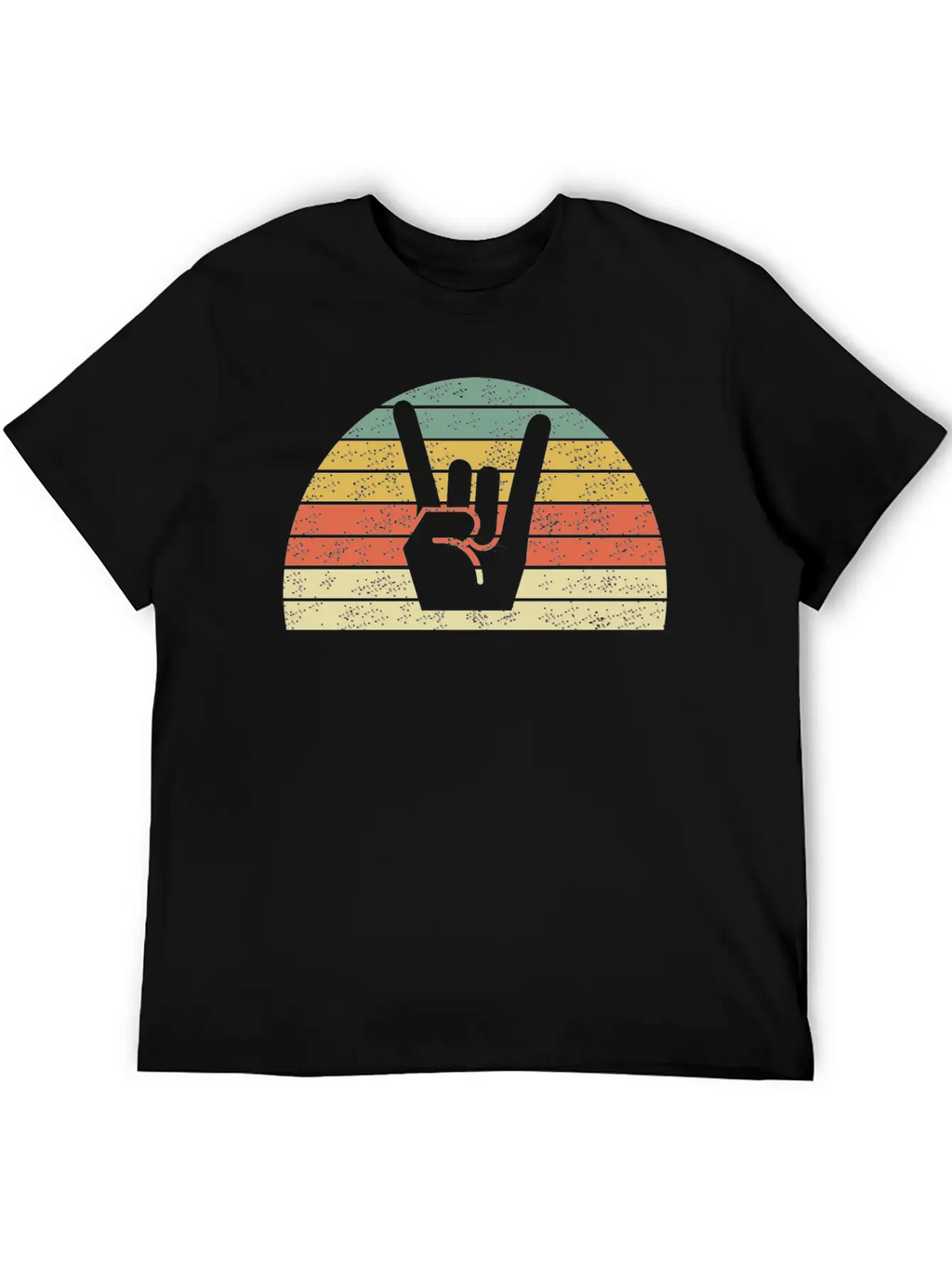 Rock Music Hand Unisex Casual T-Shirt – Clean Design For Daily Comfort
