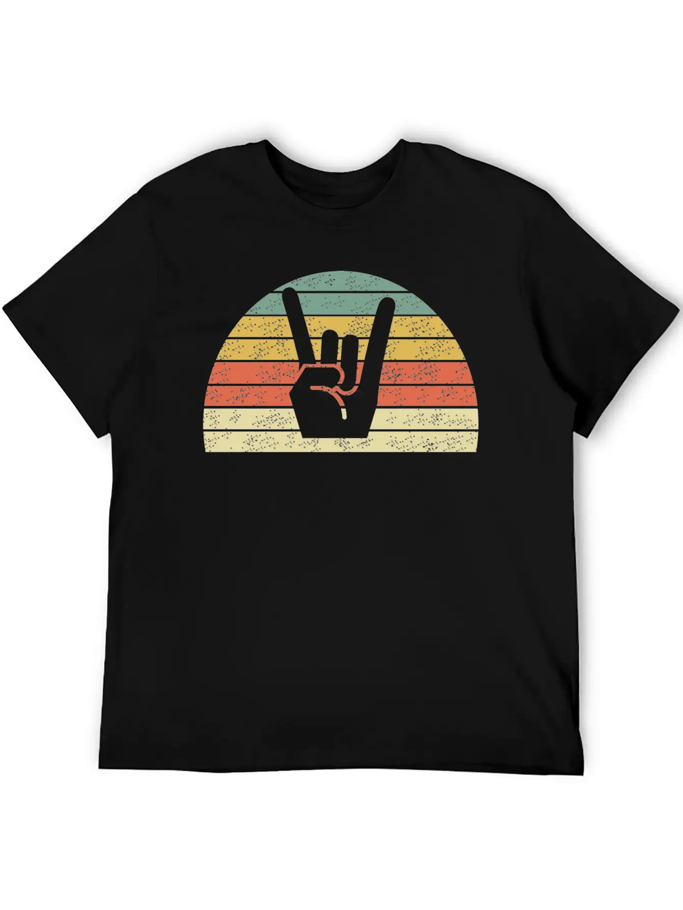 Rock Music Hand Unisex Casual T-Shirt – Clean Design For Daily Comfort