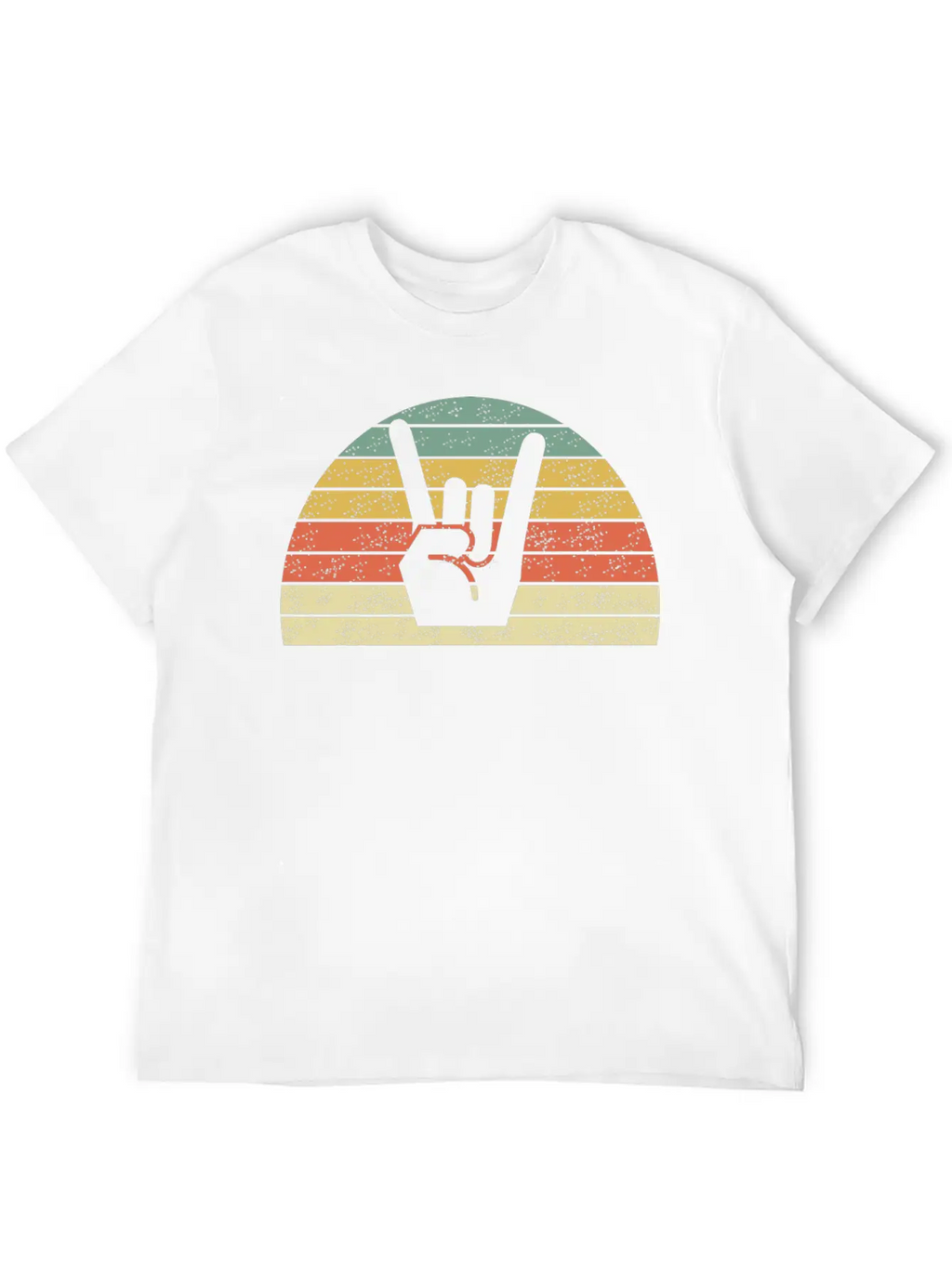 Rock Music Hand Unisex Casual T-Shirt – Clean Design For Daily Comfort
