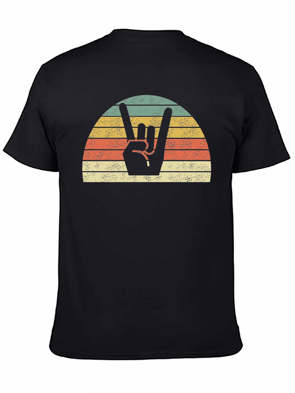Rock Music Hand Unisex Casual T-Shirt – Clean Design For Daily Comfort