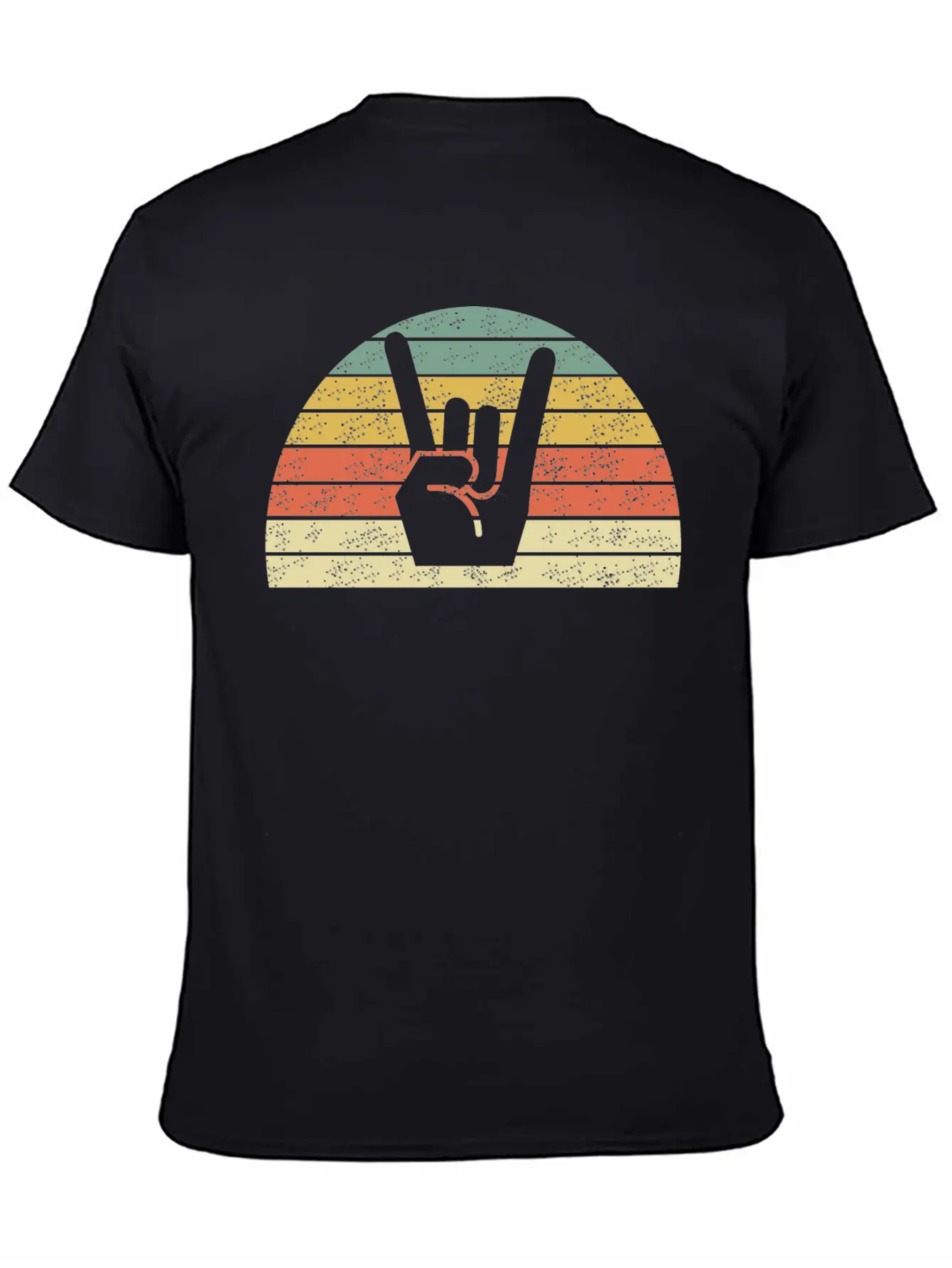 Rock Music Hand Unisex Casual T-Shirt – Clean Design For Daily Comfort