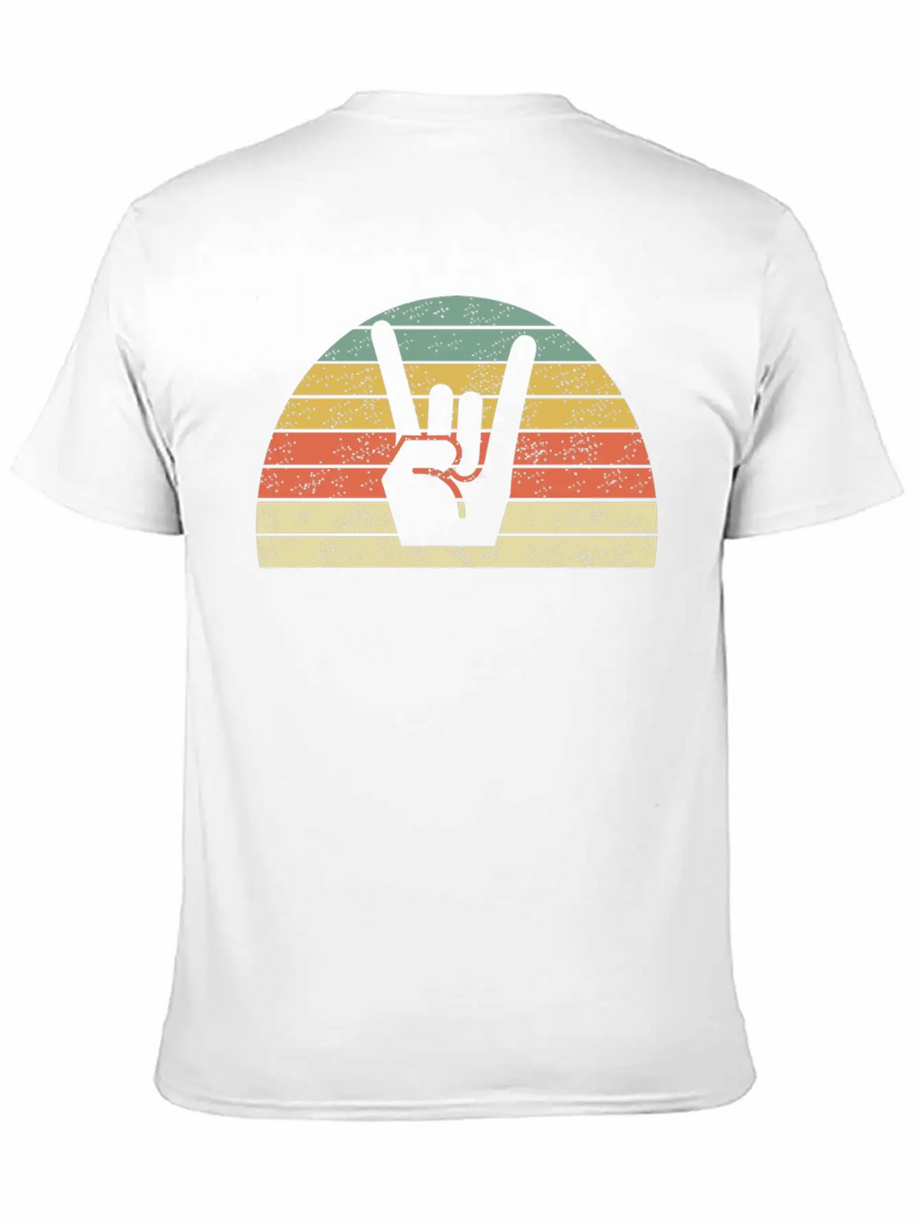 Rock Music Hand Unisex Casual T-Shirt – Clean Design For Daily Comfort