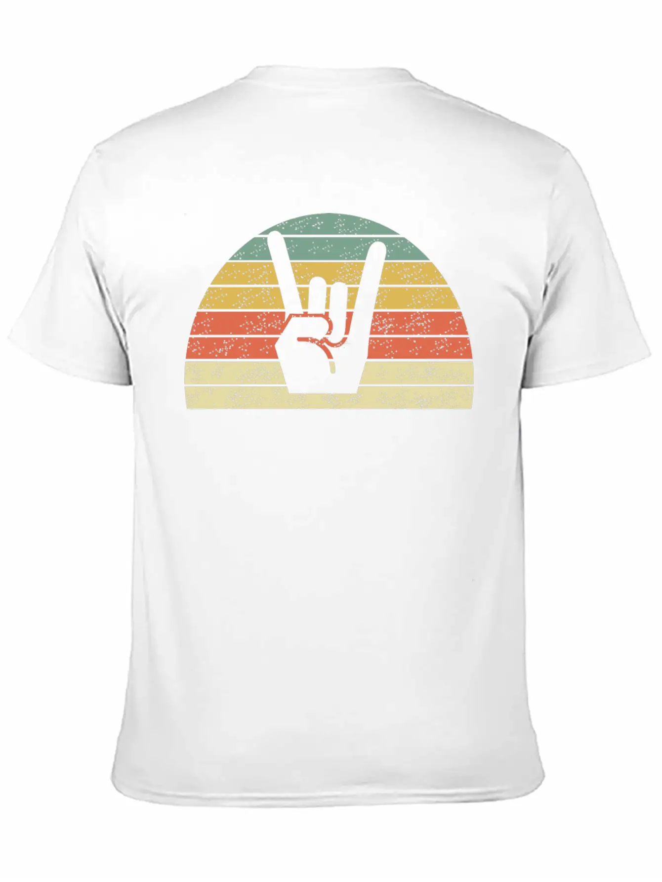 Rock Music Hand Unisex Casual T-Shirt – Clean Design For Daily Comfort