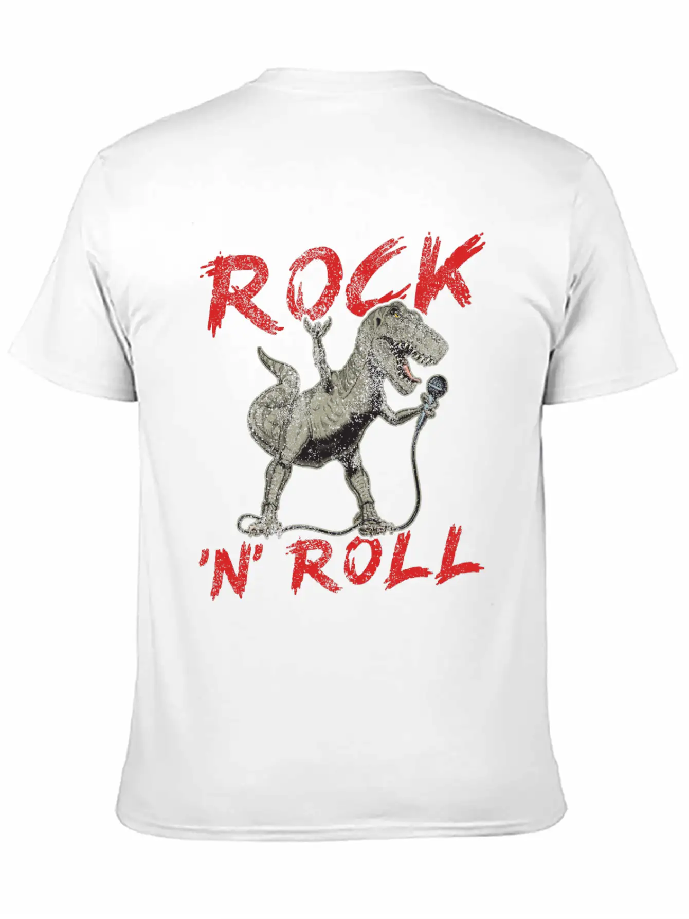 Rock 'n' Roll Dinosaur Music, Concert, Festival Essential Cotton Tee For Daily Outfits – Unisex Style