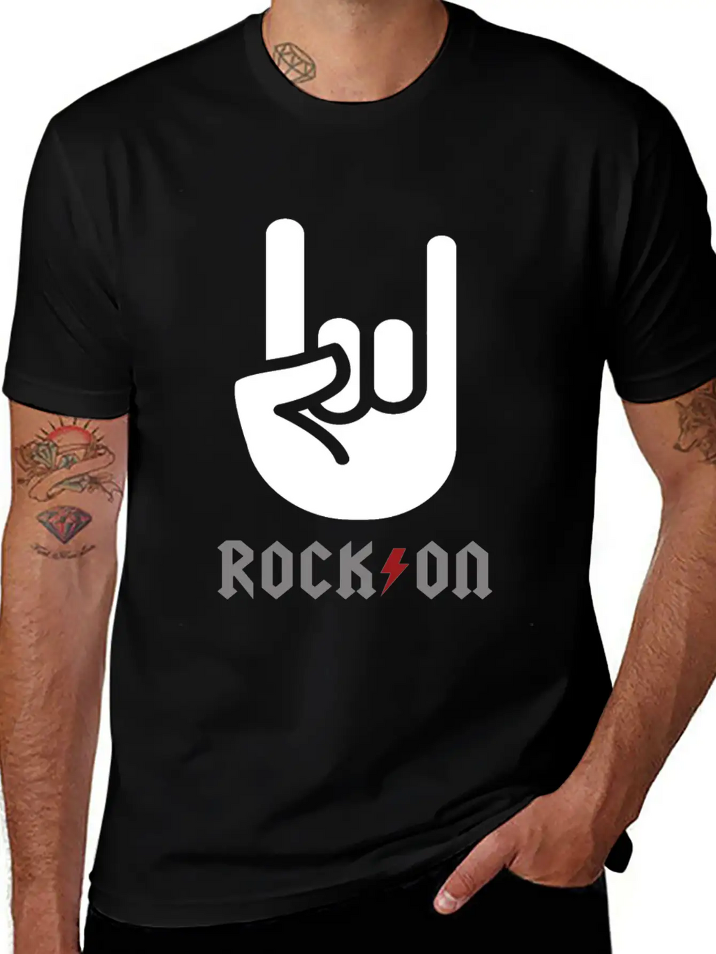 Rock Rock And Roll Rock Music Rocker Basic Graphic T-Shirt – Daily Comfort In Soft Cotton