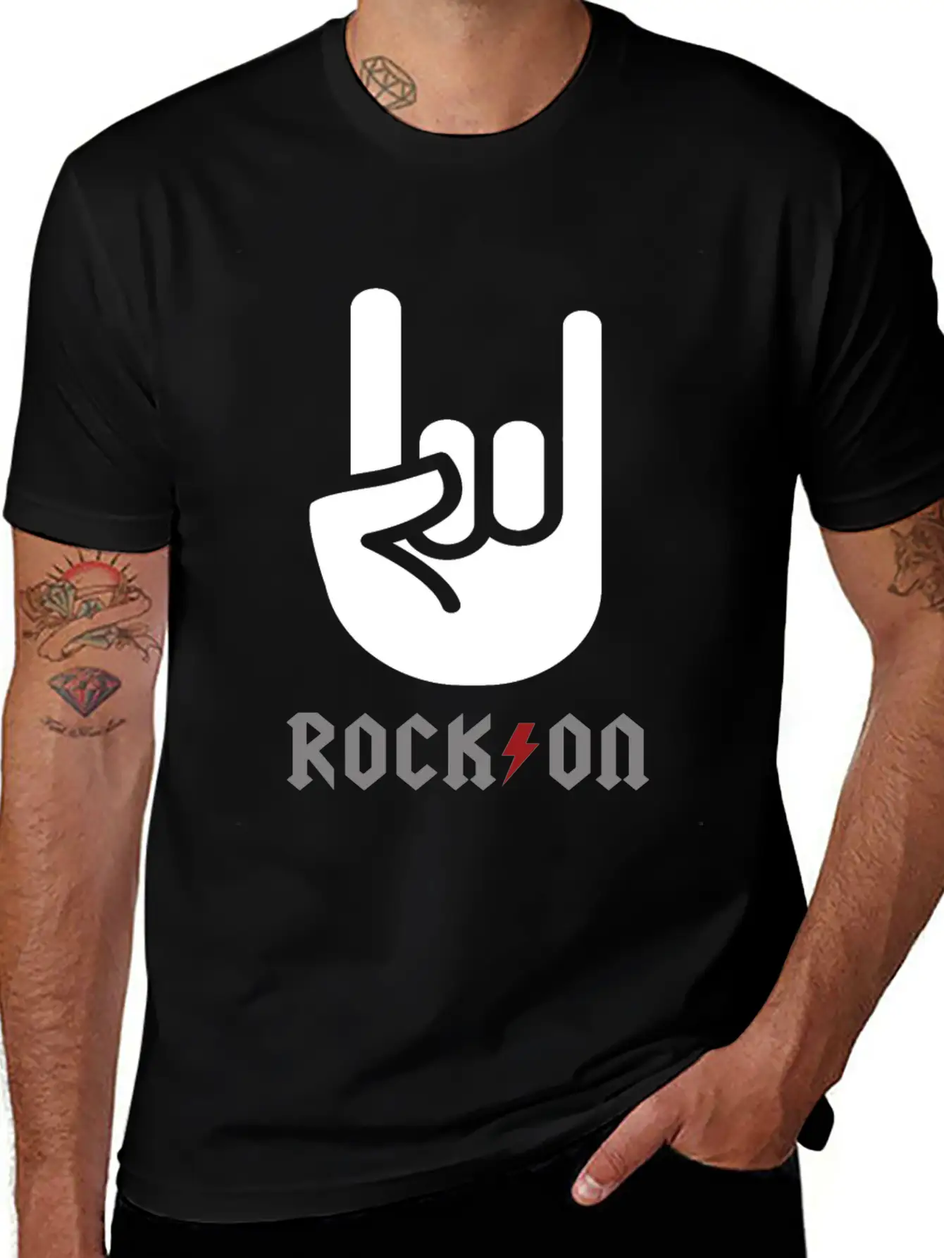 Rock Rock And Roll Rock Music Rocker Basic Graphic T-Shirt – Daily Comfort In Soft Cotton