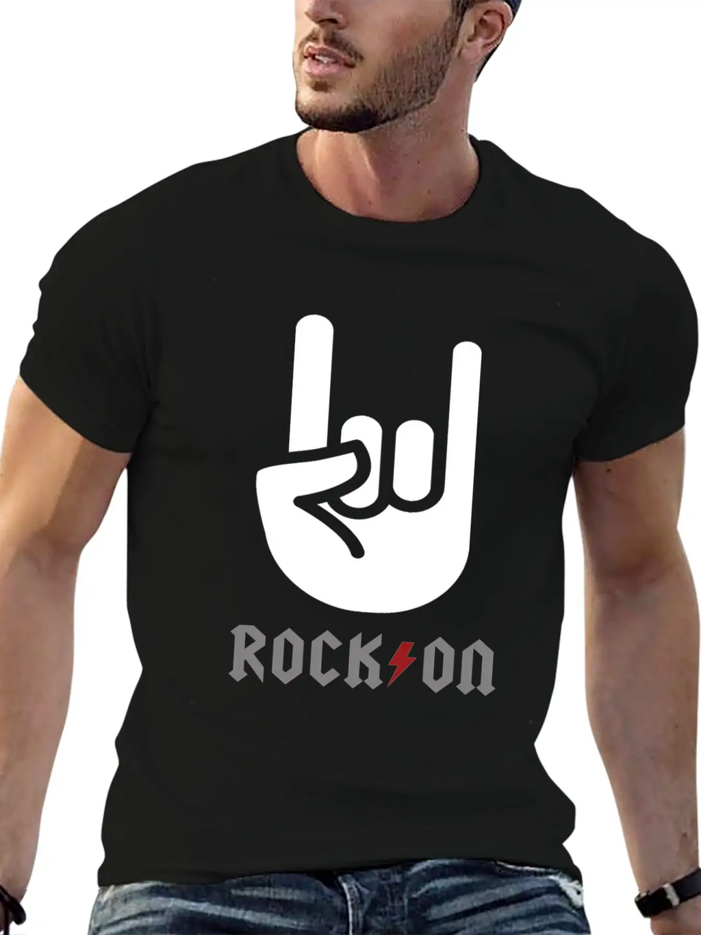 Rock Rock And Roll Rock Music Rocker Basic Graphic T-Shirt – Daily Comfort In Soft Cotton