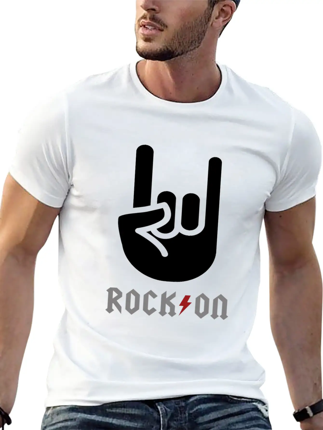 Rock Rock And Roll Rock Music Rocker Basic Graphic T-Shirt – Daily Comfort In Soft Cotton