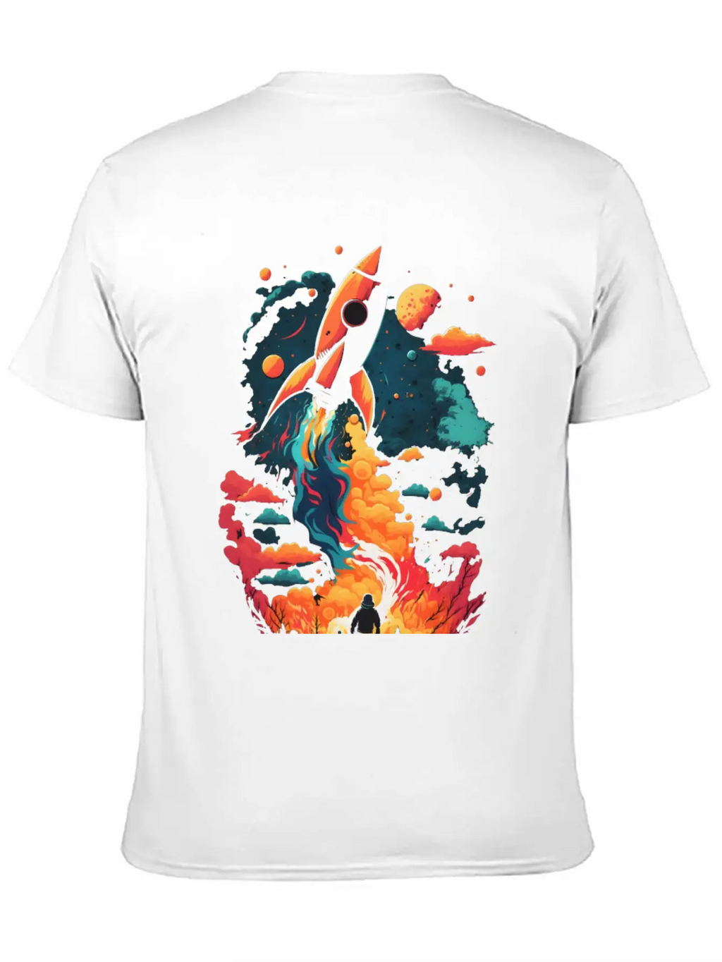Rocket Fire Breathable Soft Cotton T-Shirt – Timeless Casual Look