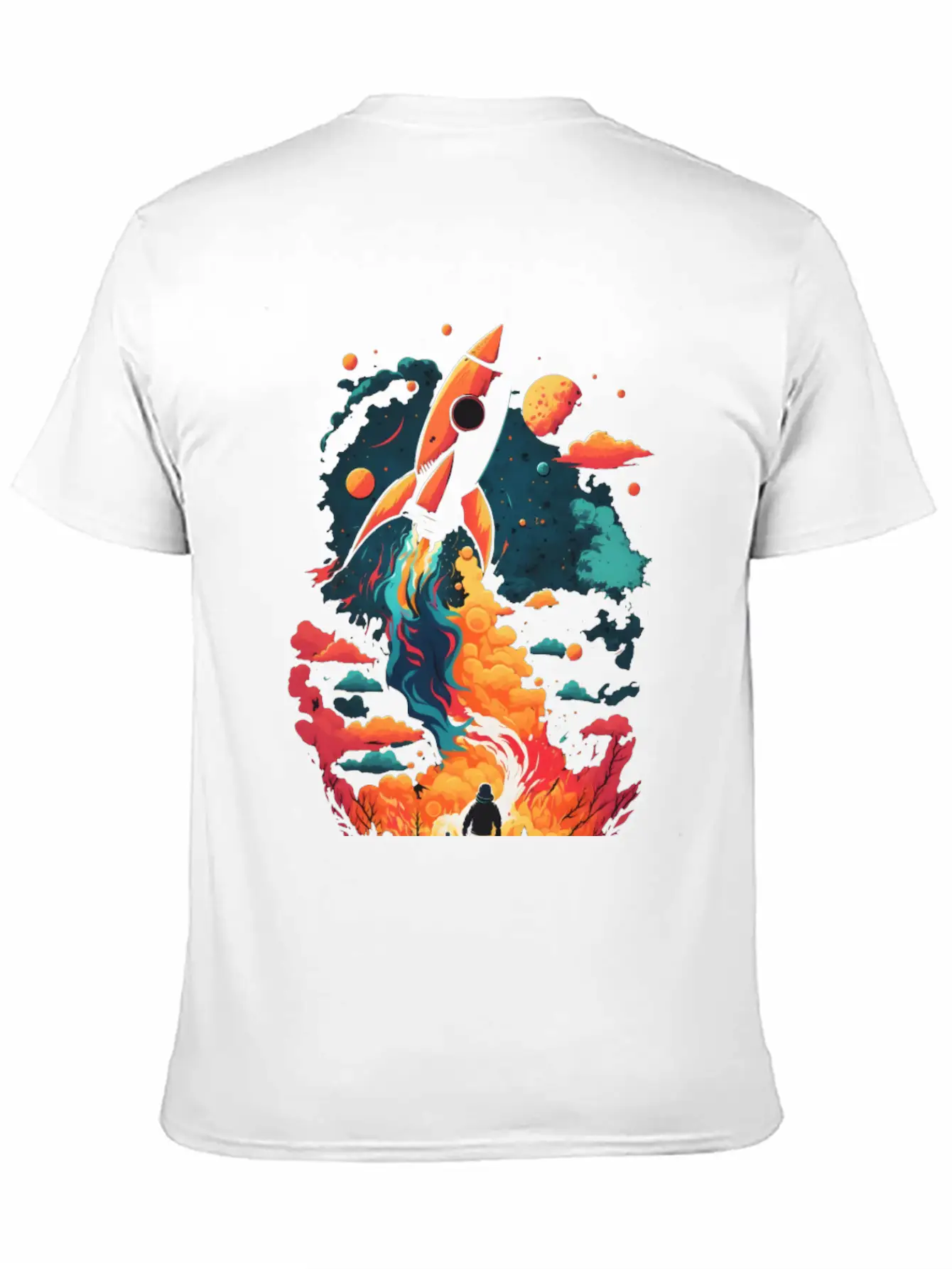 Rocket Fire Breathable Soft Cotton T-Shirt – Timeless Casual Look
