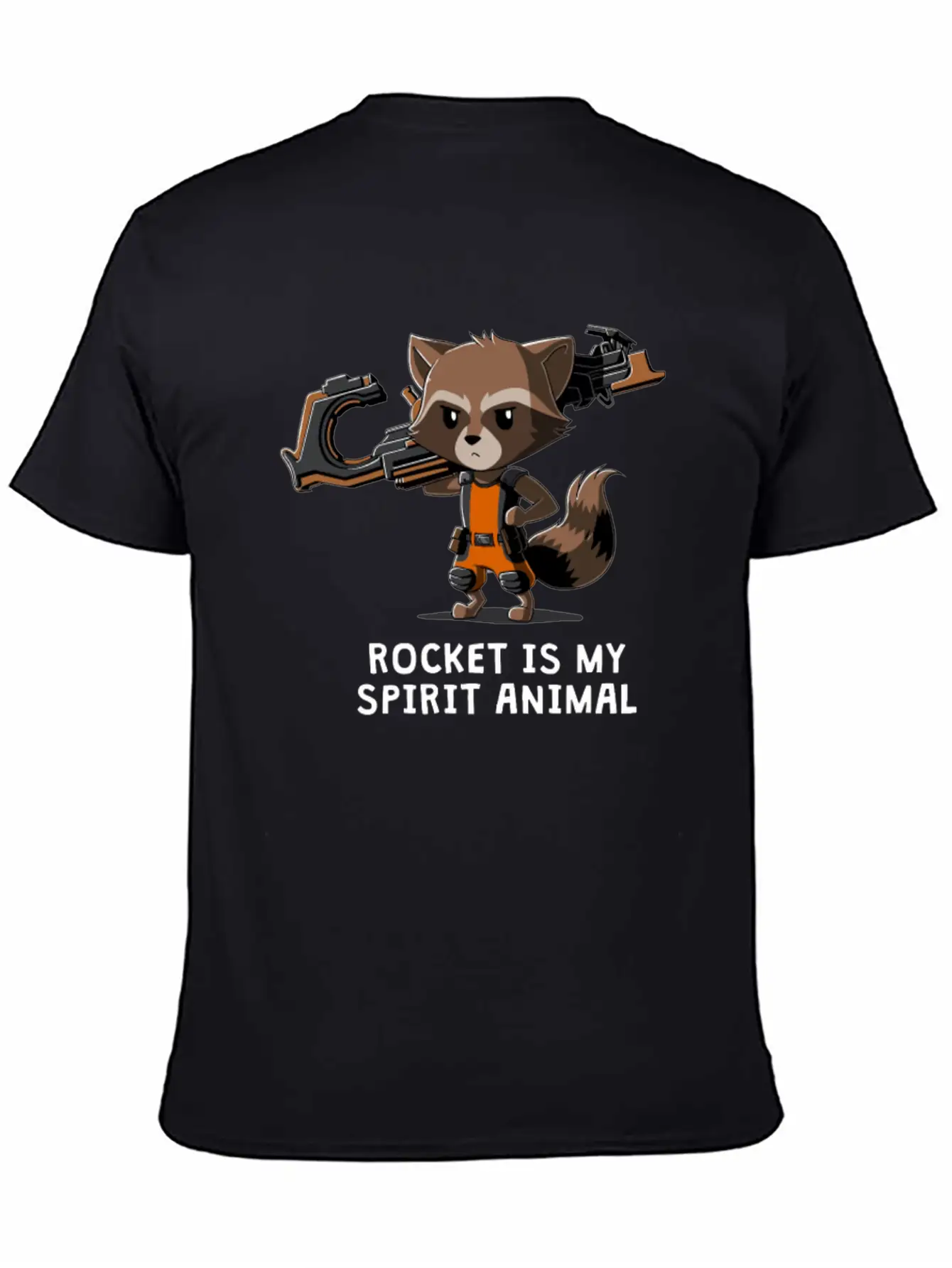 ROCKET IS MY SPIRIT ANIMAL Basic Graphic T-Shirt – Daily Comfort In Soft Cotton