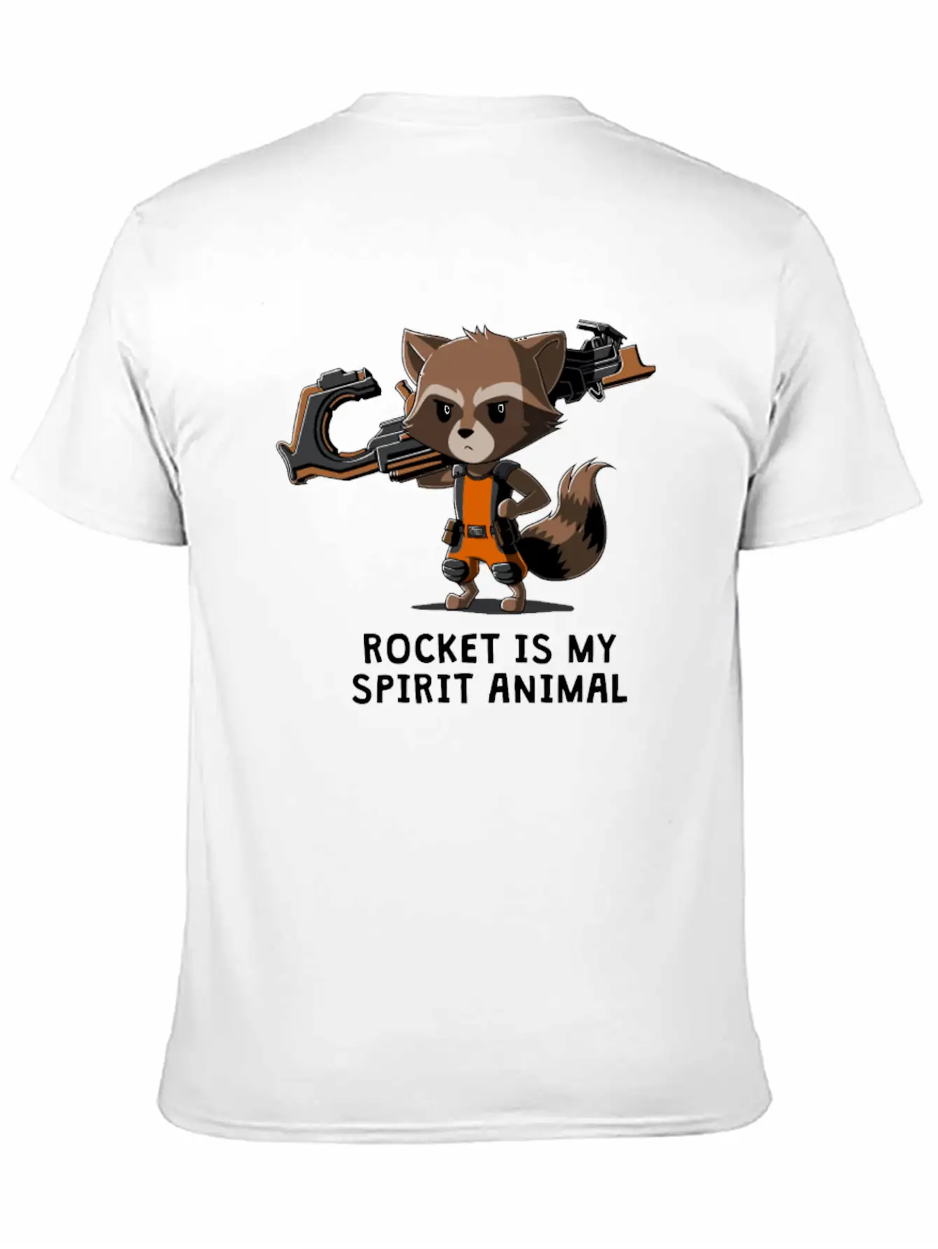 ROCKET IS MY SPIRIT ANIMAL Basic Graphic T-Shirt – Daily Comfort In Soft Cotton