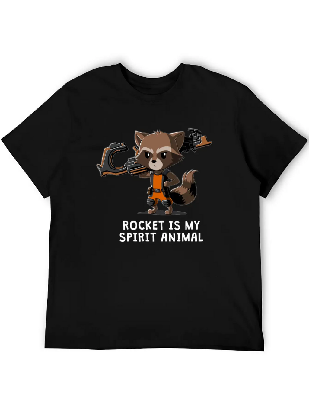 ROCKET IS MY SPIRIT ANIMAL Basic Graphic T-Shirt – Daily Comfort In Soft Cotton