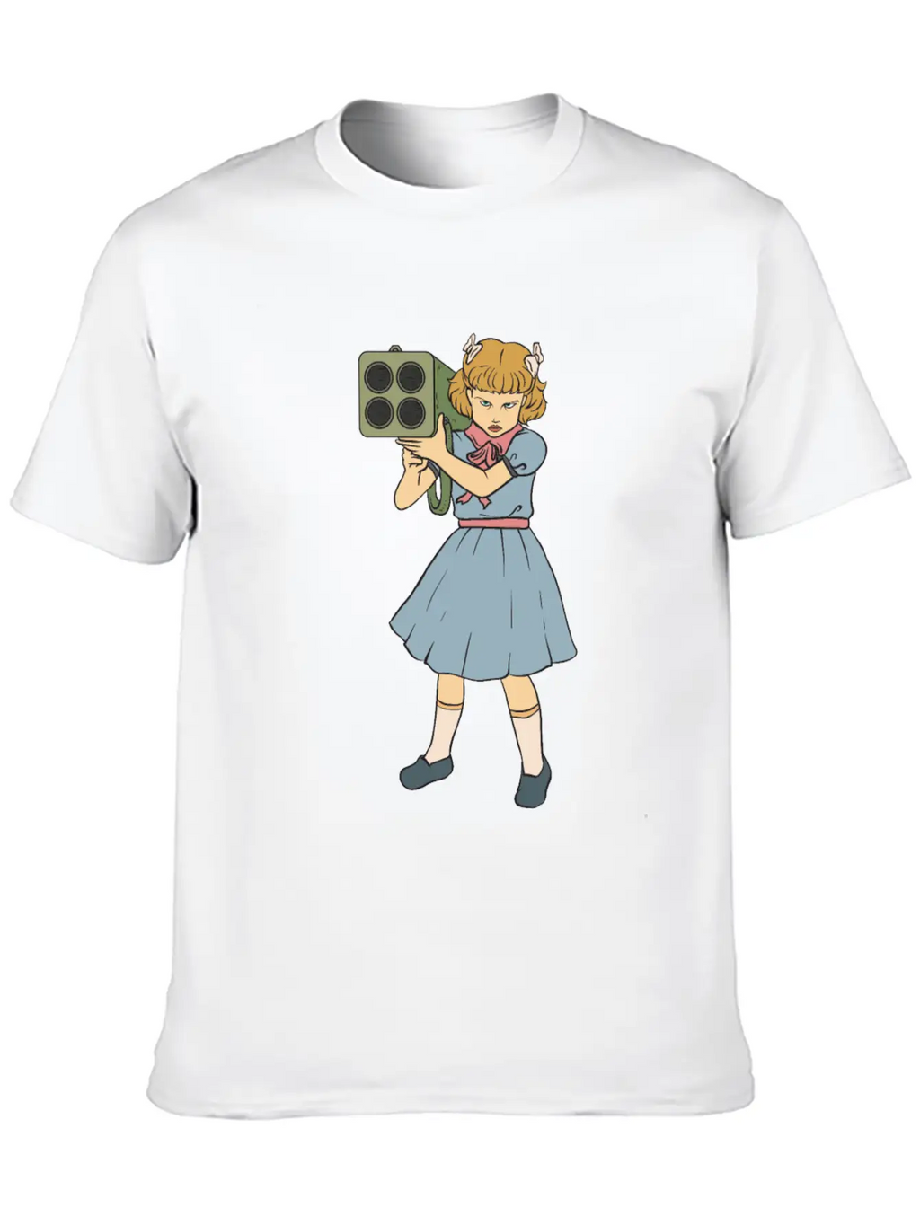 Rocket Launcher Girl - Clementine - Punk Goth Horr Breathable Soft Cotton T-Shirt – Timeless Casual Look